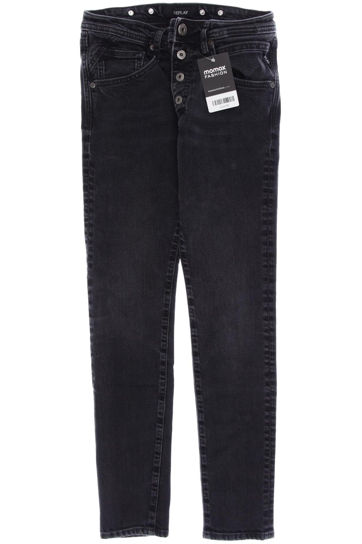 

Replay Damen Jeans, schwarz, Gr. 24