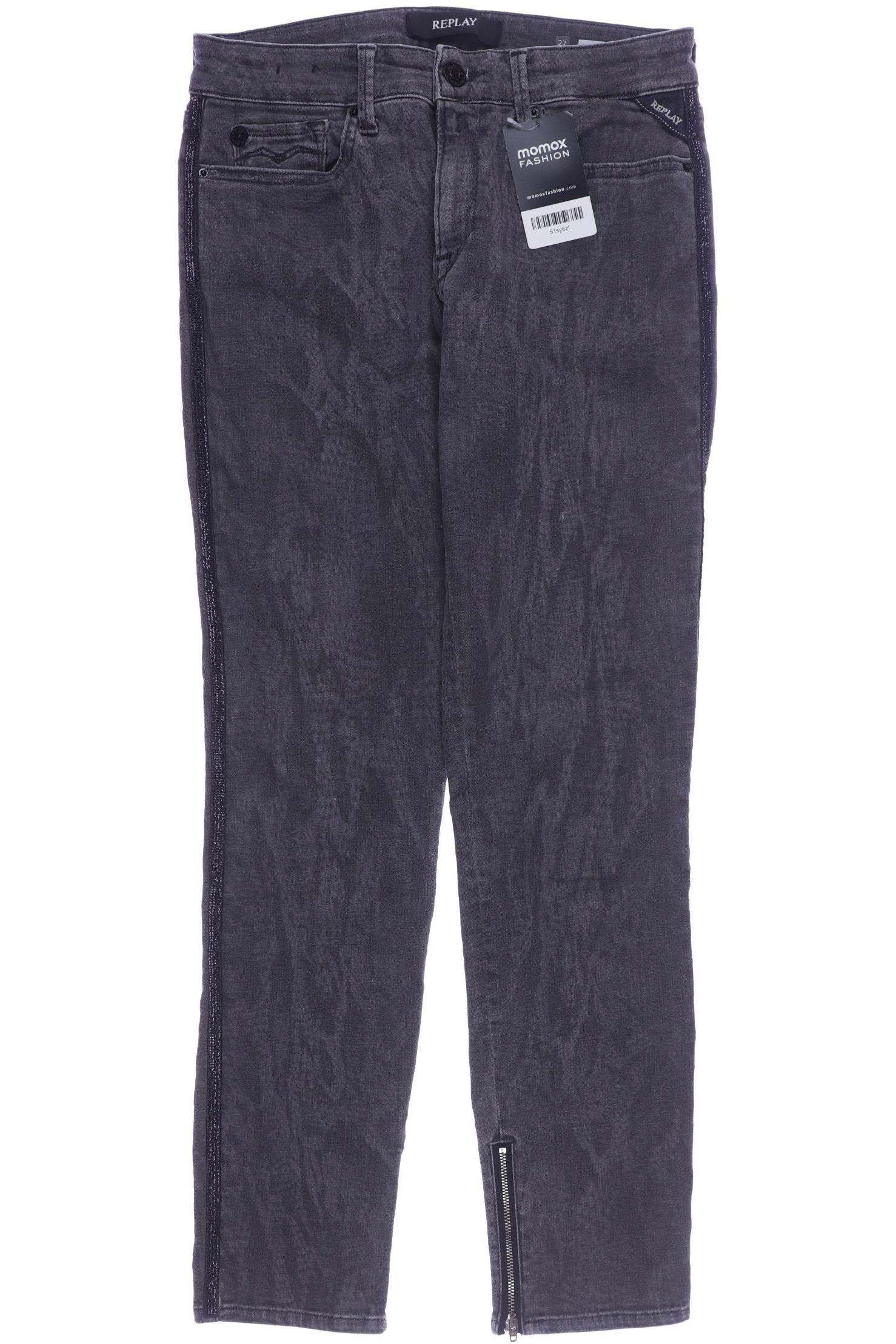 

Replay Damen Jeans, grau, Gr. 27