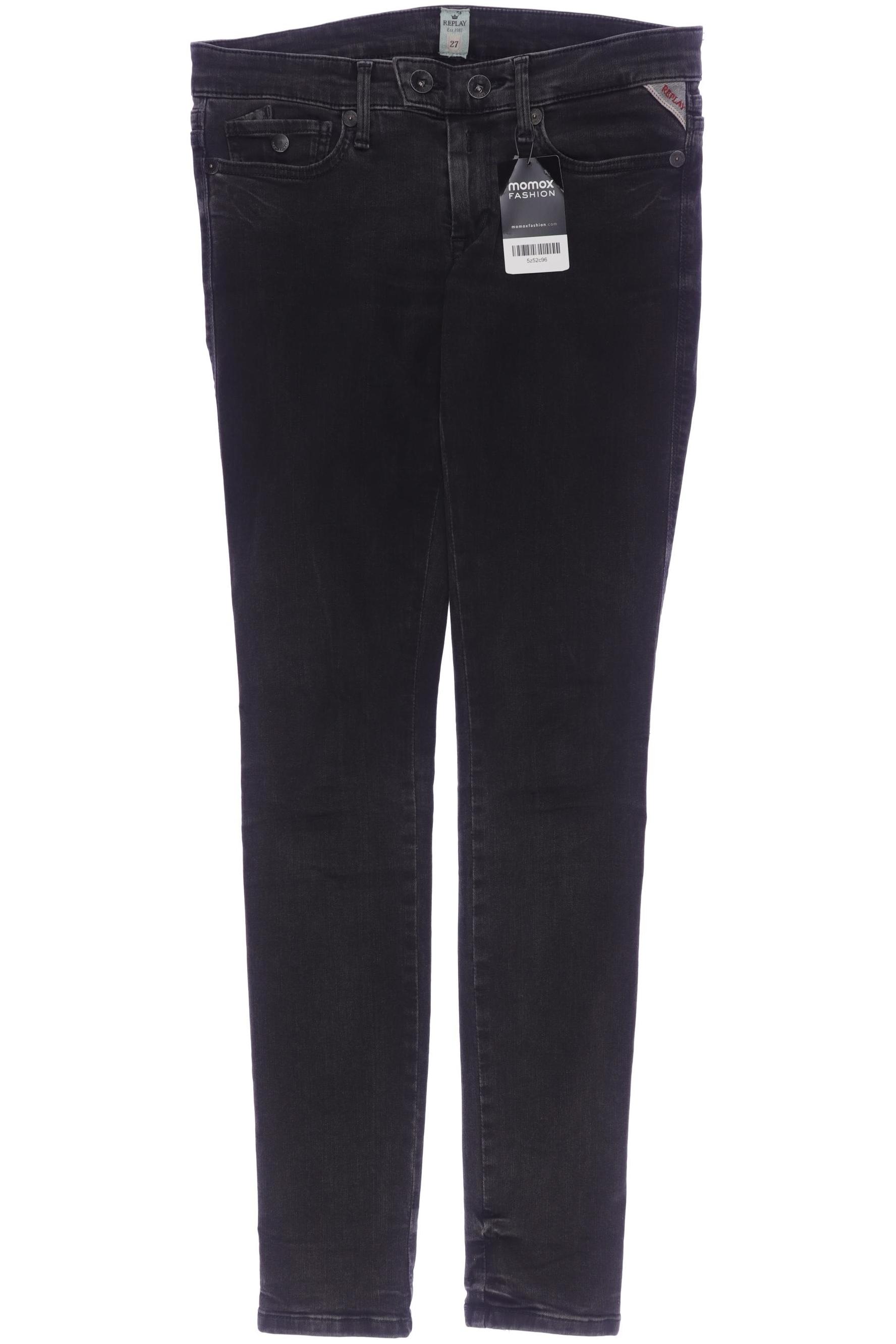 

Replay Damen Jeans, schwarz, Gr. 27
