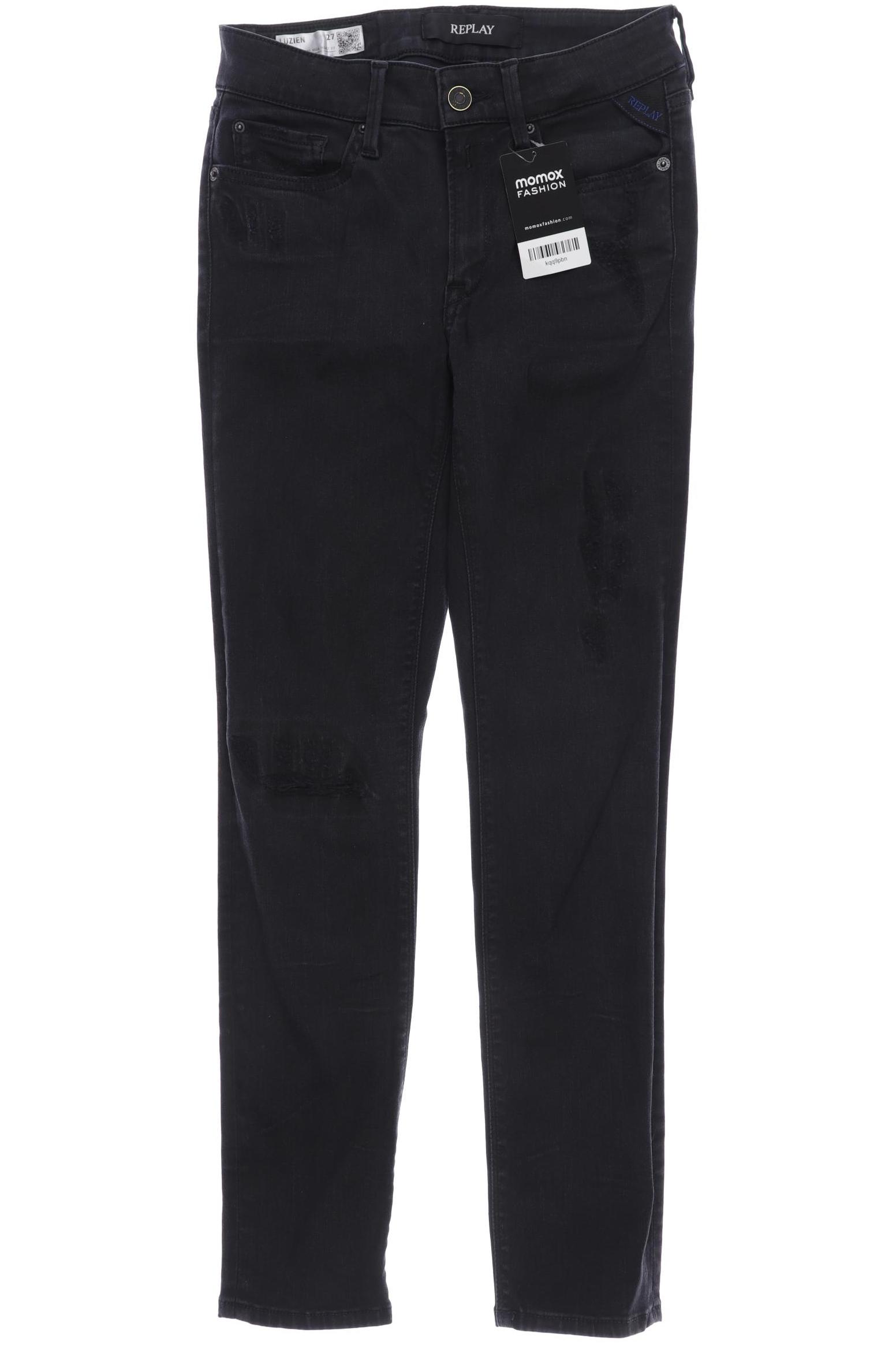 

Replay Damen Jeans, schwarz, Gr. 27
