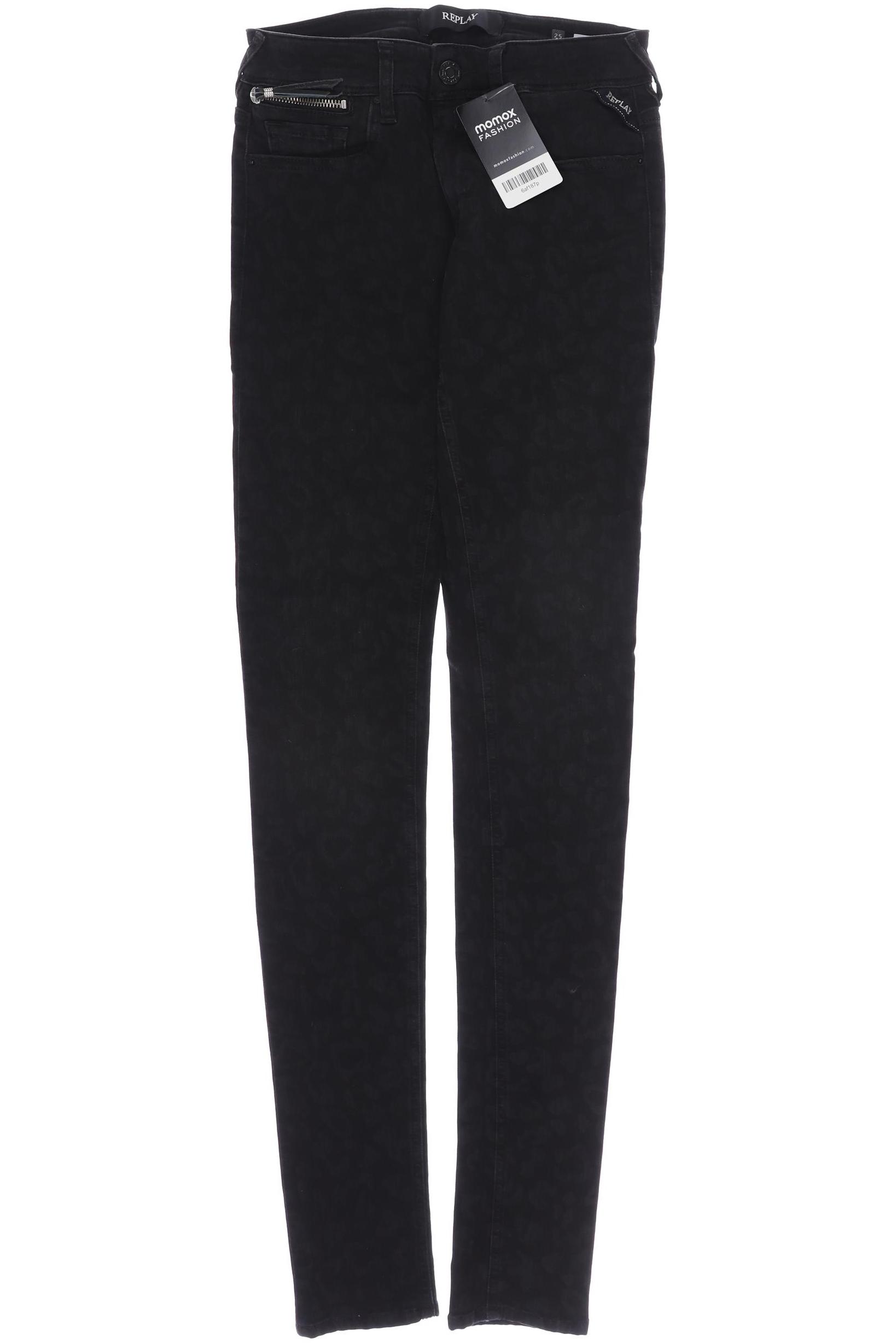 

Replay Damen Jeans, schwarz, Gr. 25