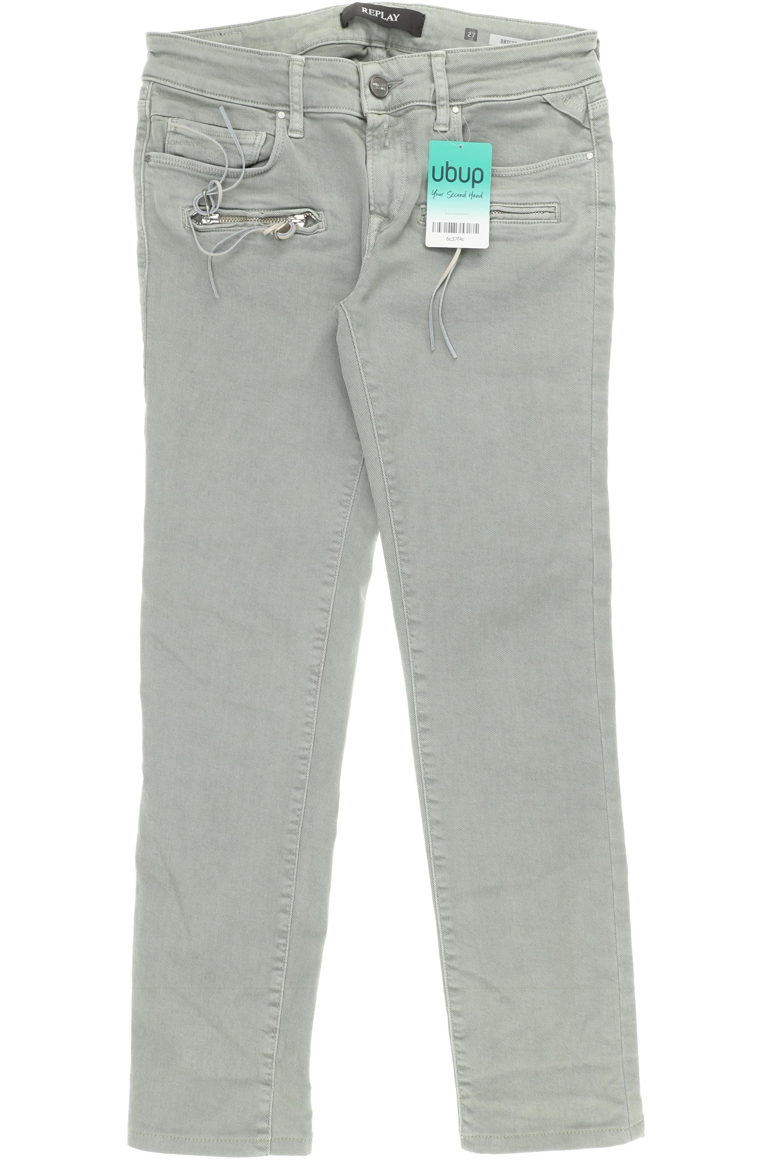 

Replay Damen Jeans, grün, Gr. 27