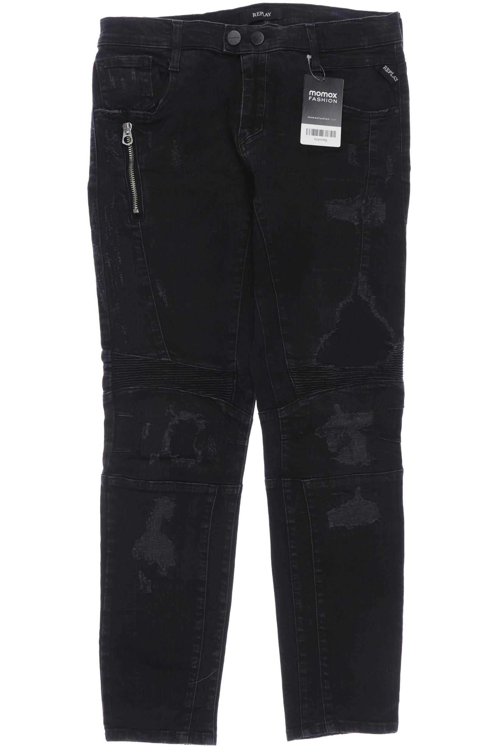 

Replay Damen Jeans, schwarz