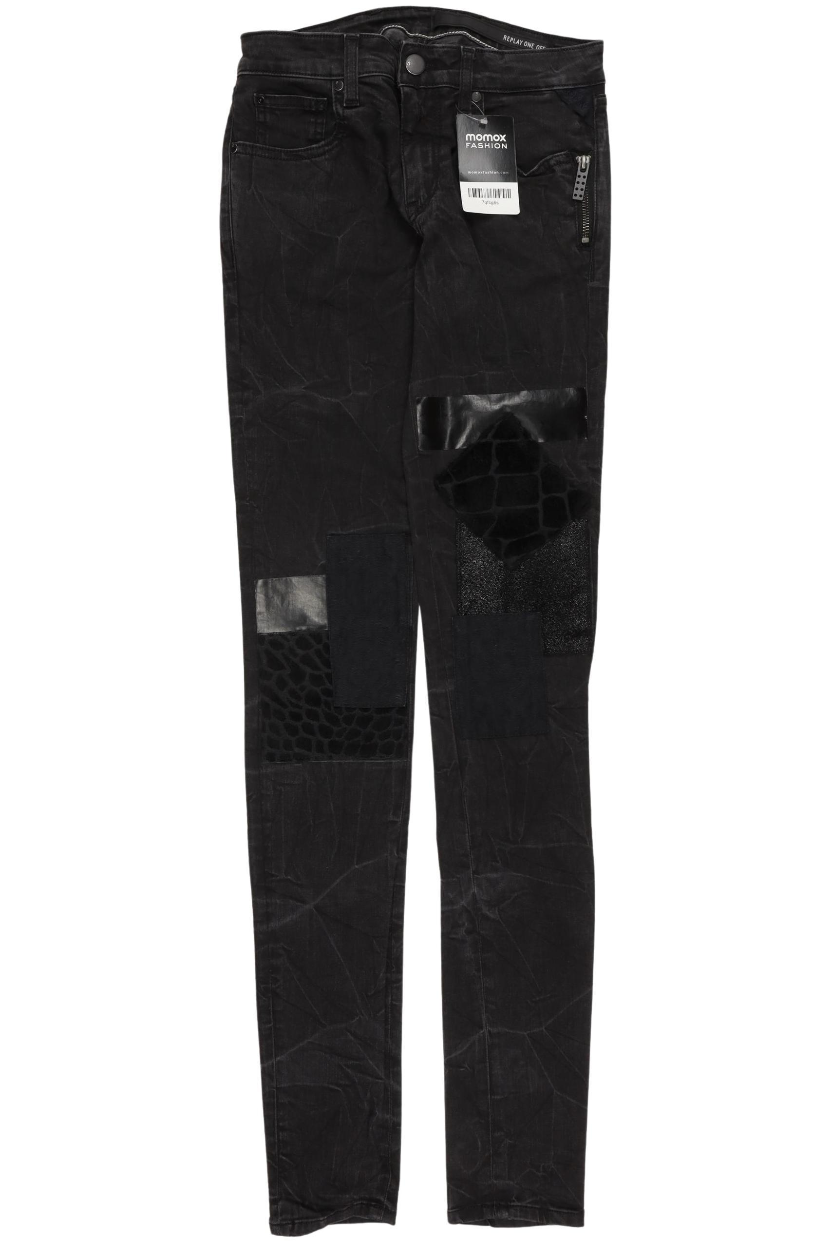 

Replay Damen Jeans, schwarz, Gr. 26