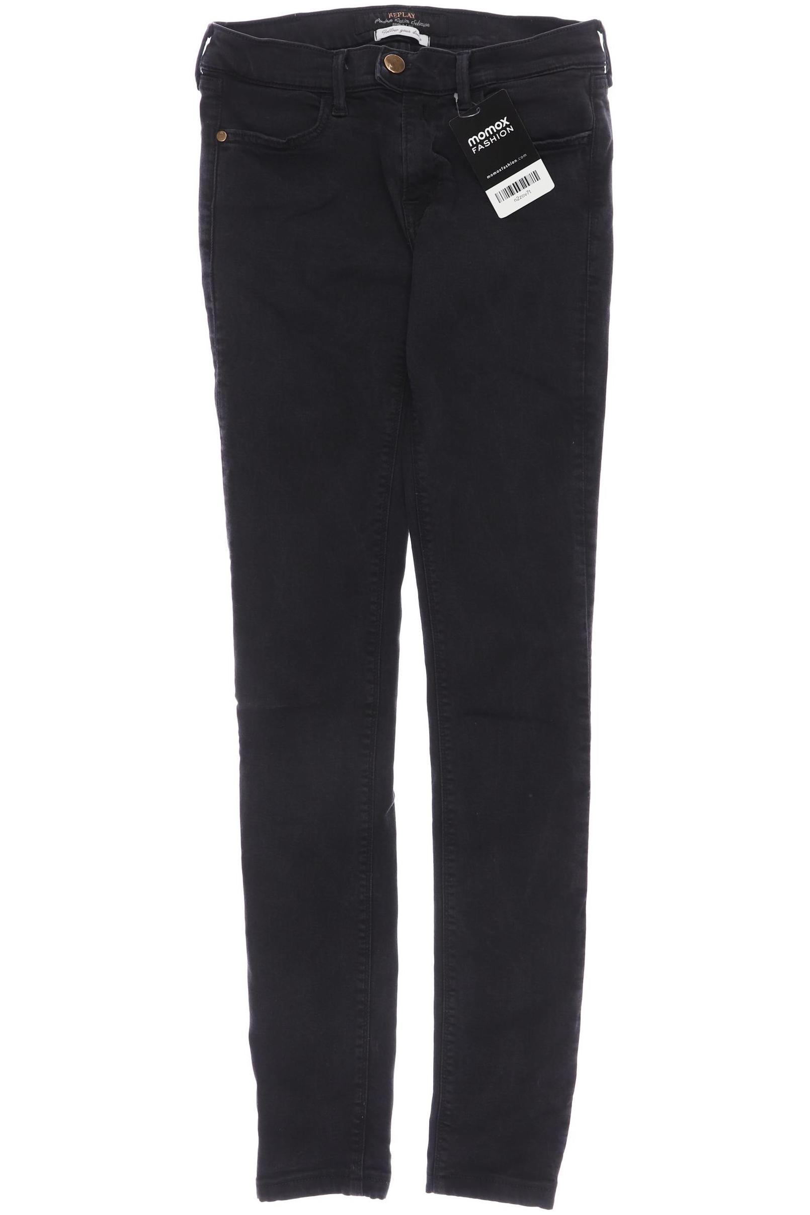 

Replay Damen Jeans, schwarz, Gr. 25