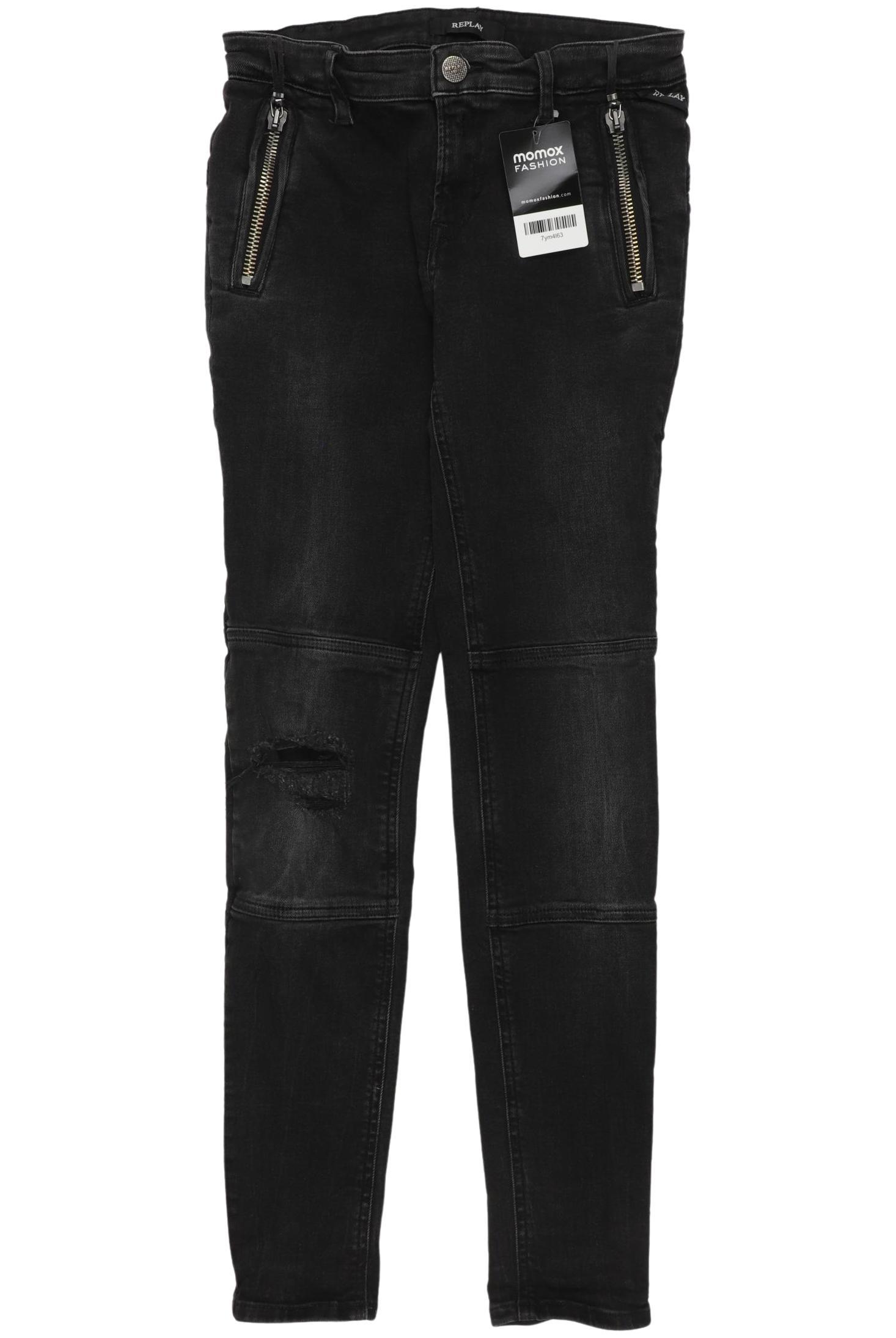 

Replay Damen Jeans, schwarz, Gr. 26