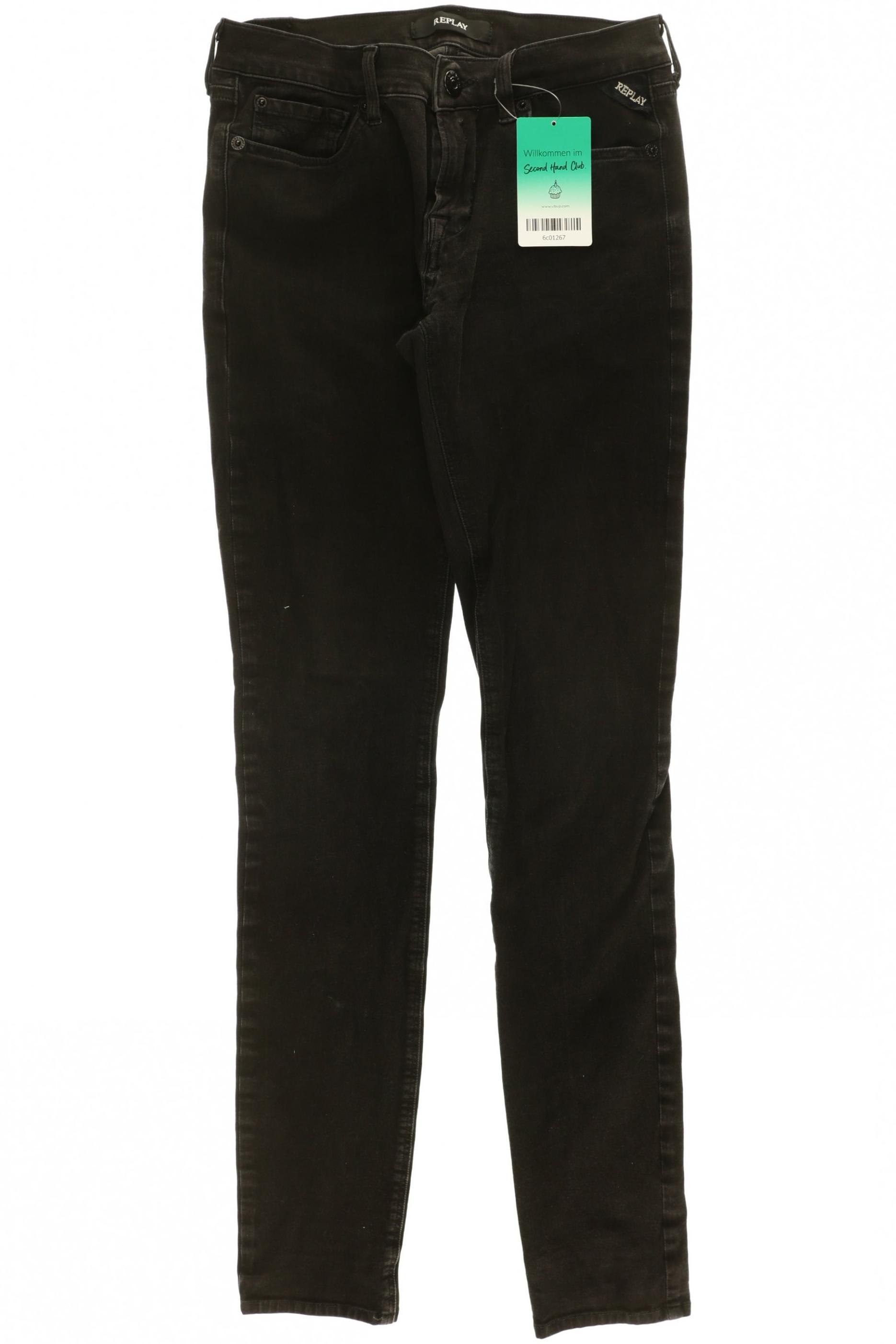 

Replay Damen Jeans, schwarz, Gr. 26