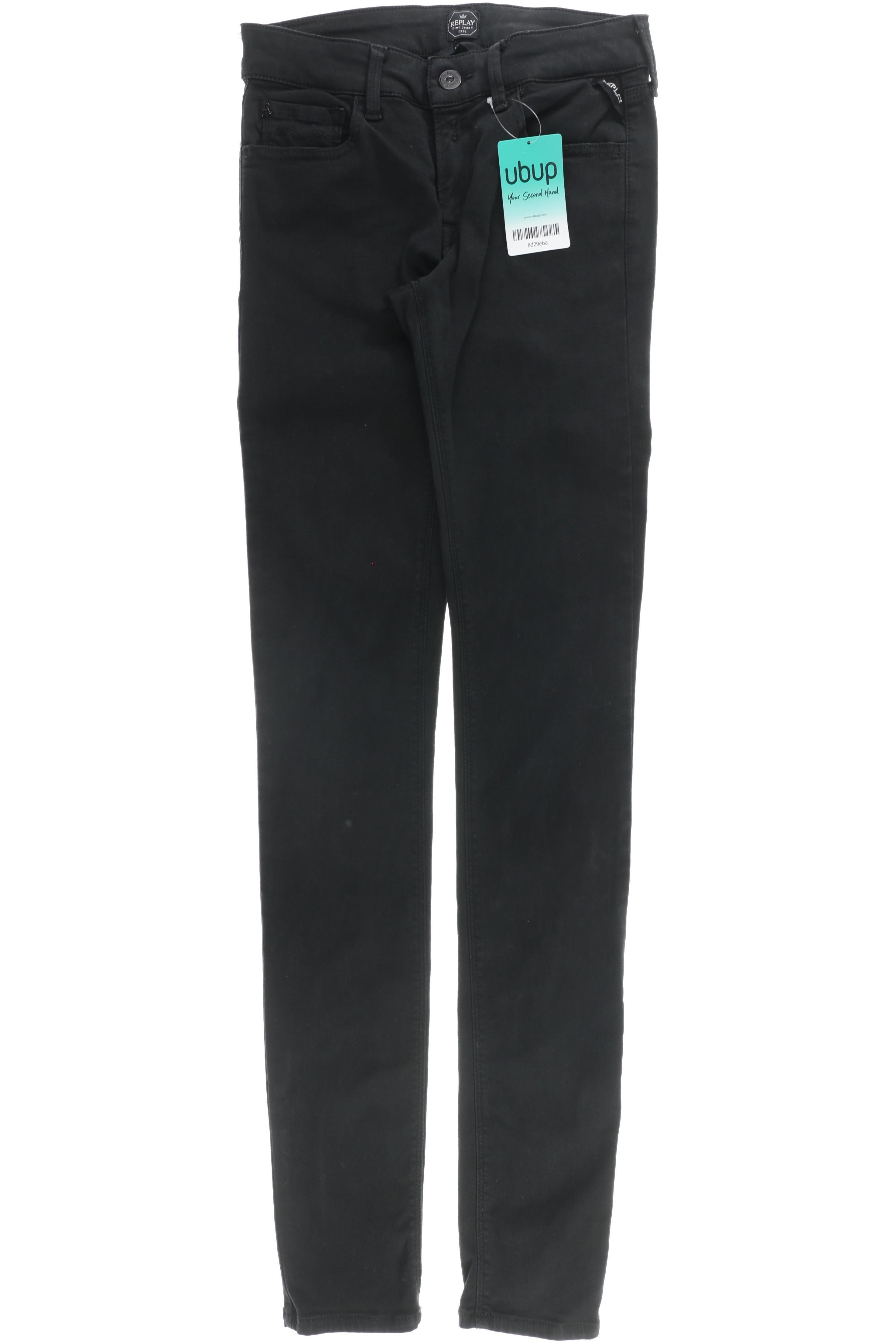 

Replay Damen Jeans, schwarz, Gr. 25