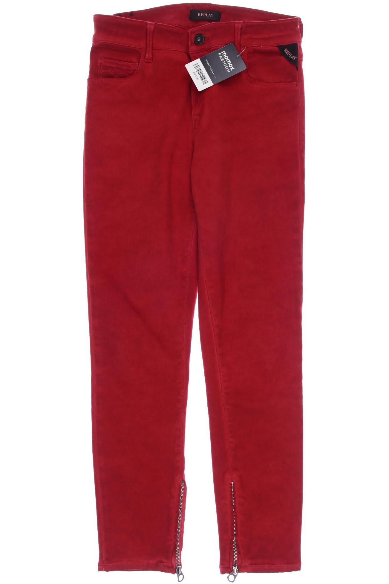 

Replay Damen Jeans, rot, Gr. 28