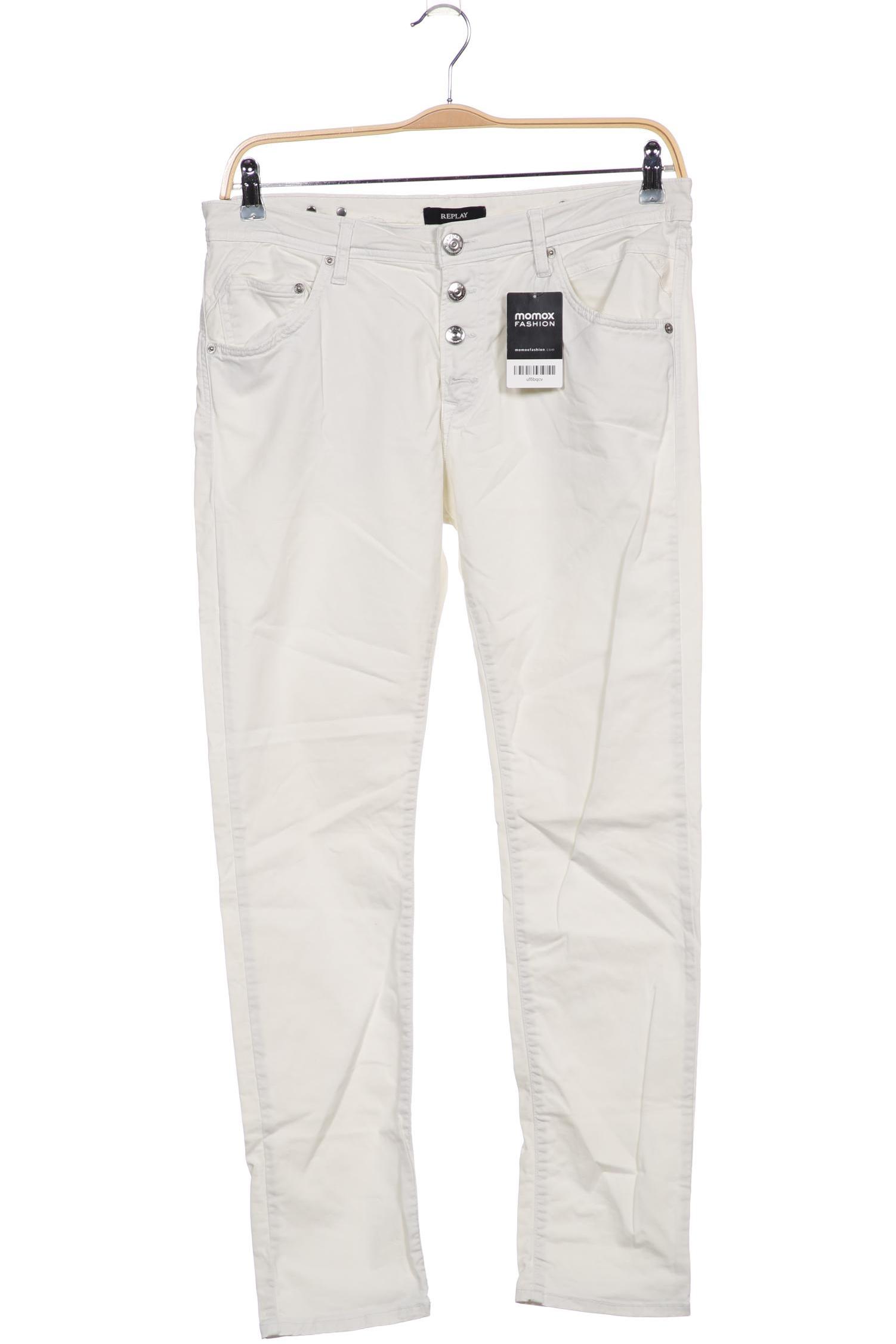 

Replay Damen Jeans, cremeweiß, Gr. 29
