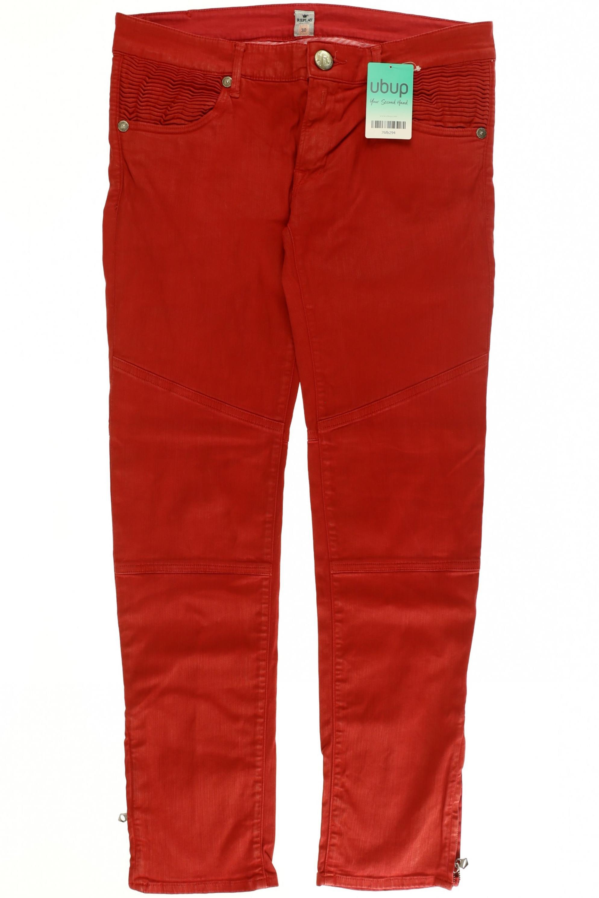 

Replay Damen Jeans, rot, Gr. 30