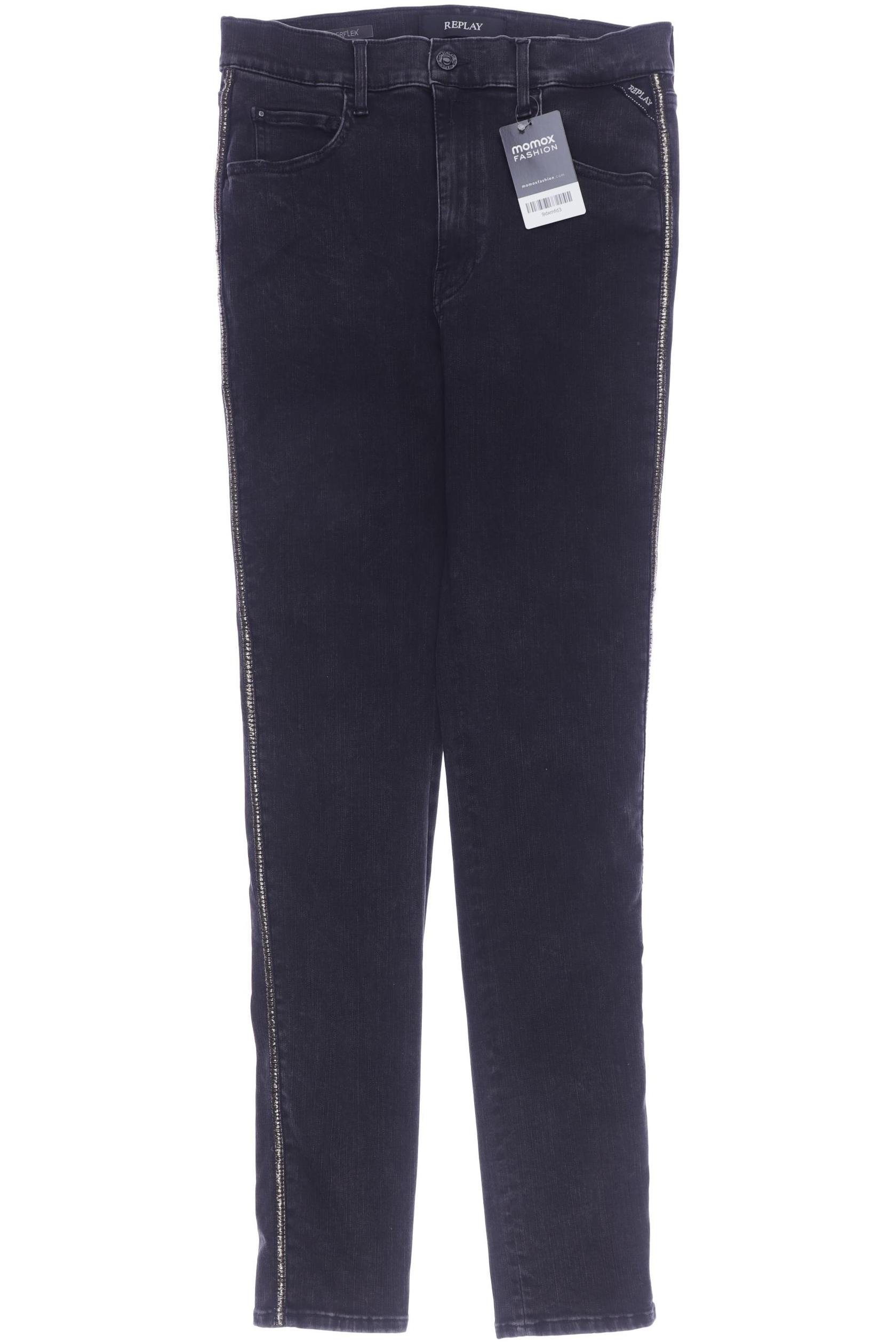 

Replay Damen Jeans, schwarz, Gr. 31