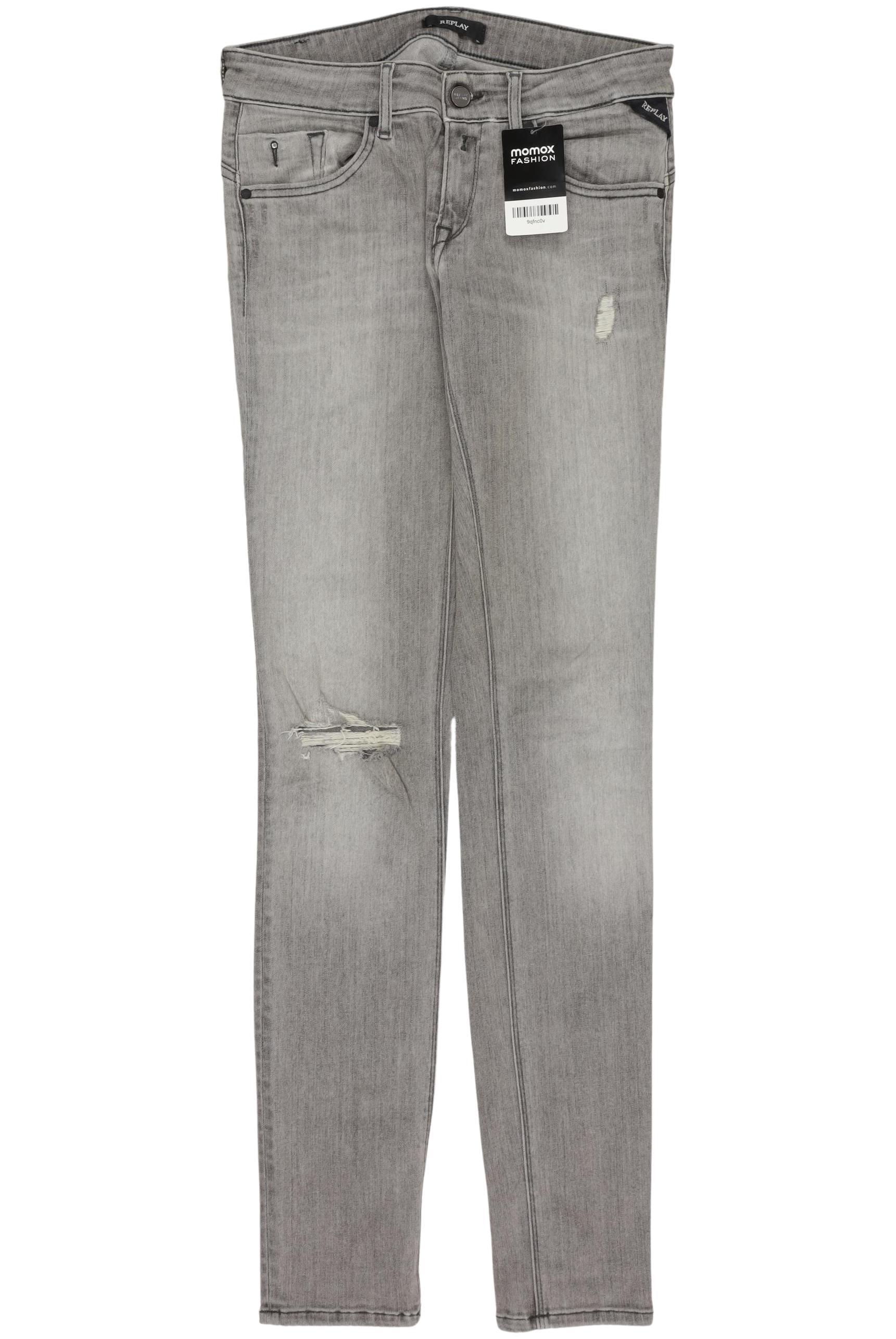 

Replay Damen Jeans, grau, Gr. 28
