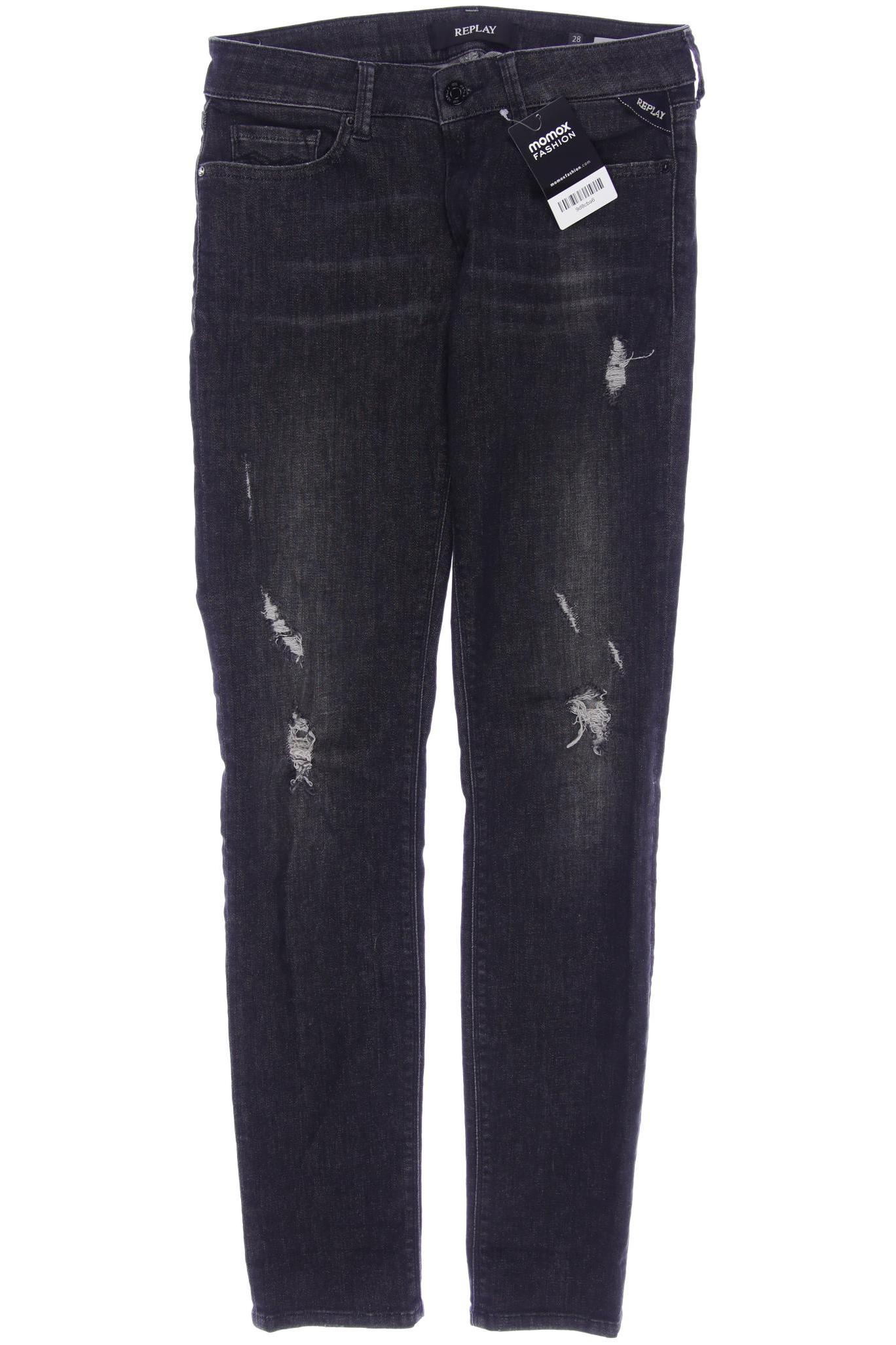 

Replay Damen Jeans, grau, Gr. 28