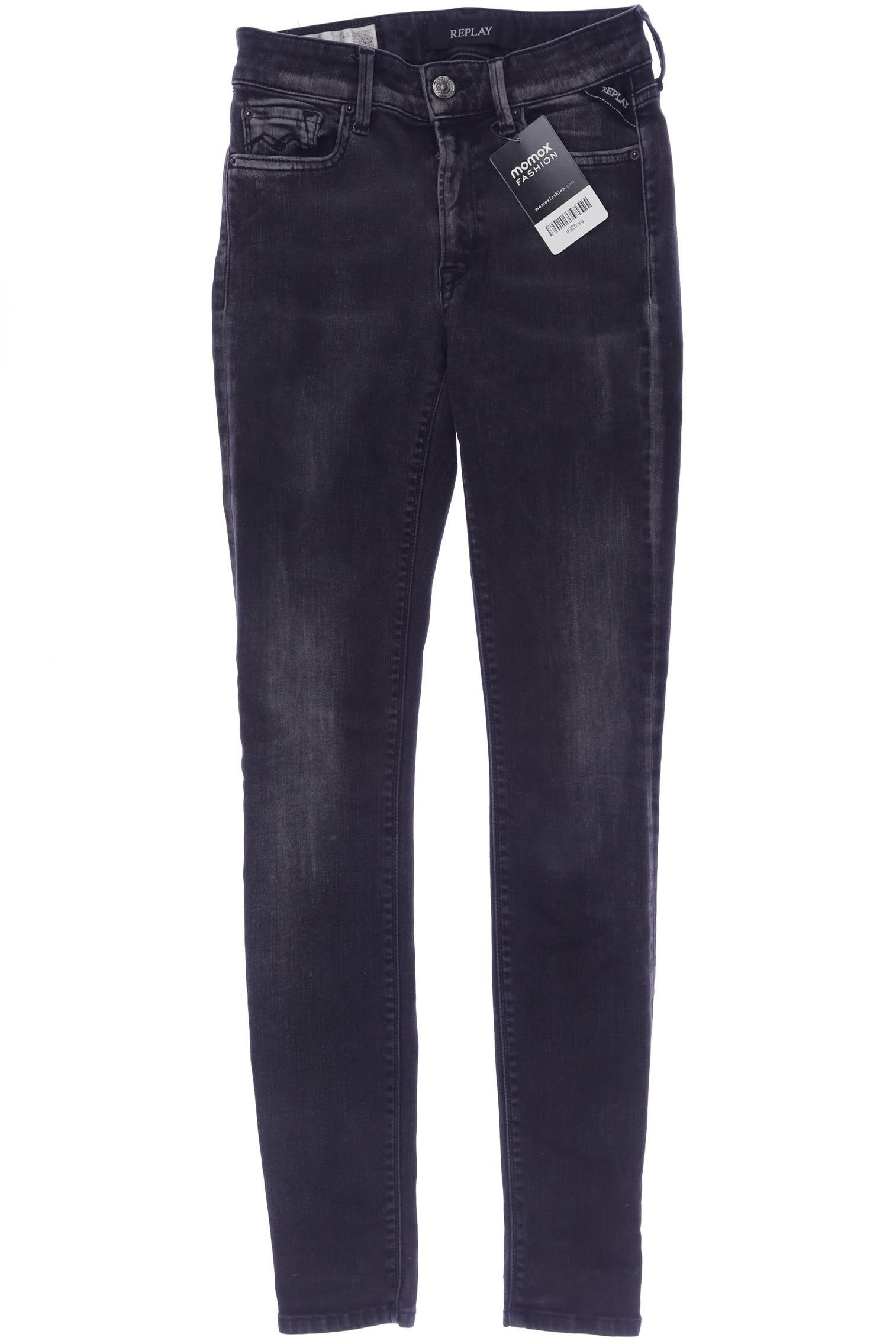 

Replay Damen Jeans, schwarz, Gr. 25