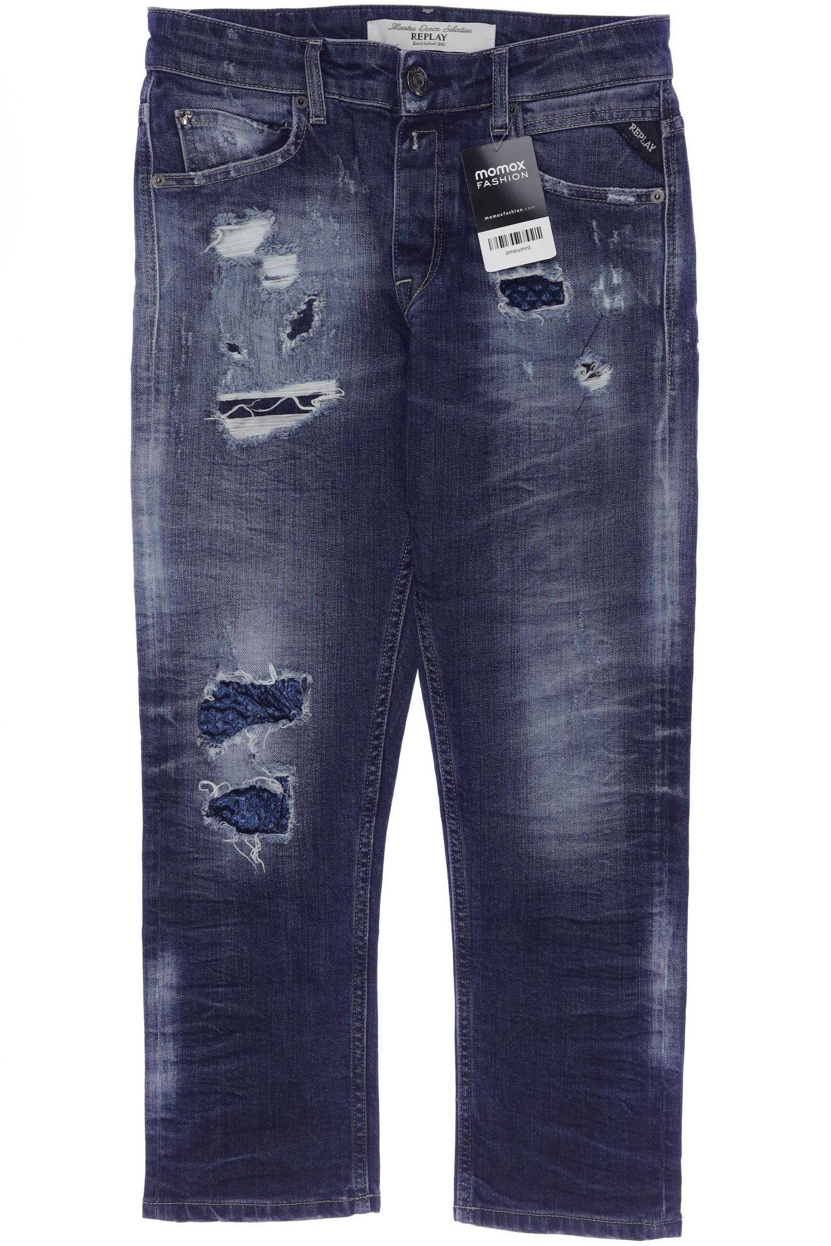 

Replay Damen Jeans, marineblau, Gr. 24
