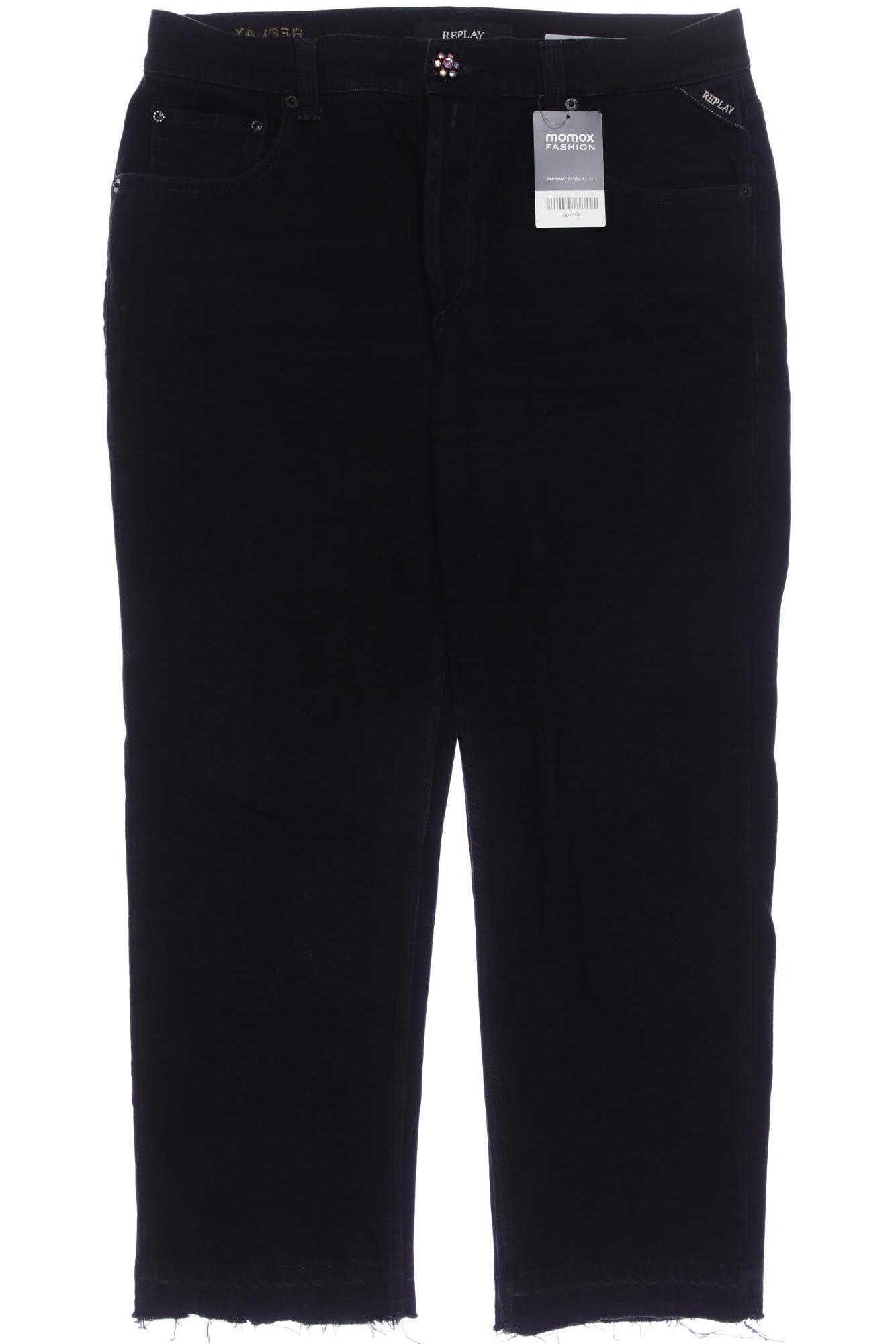 

Replay Damen Jeans, schwarz, Gr. 31
