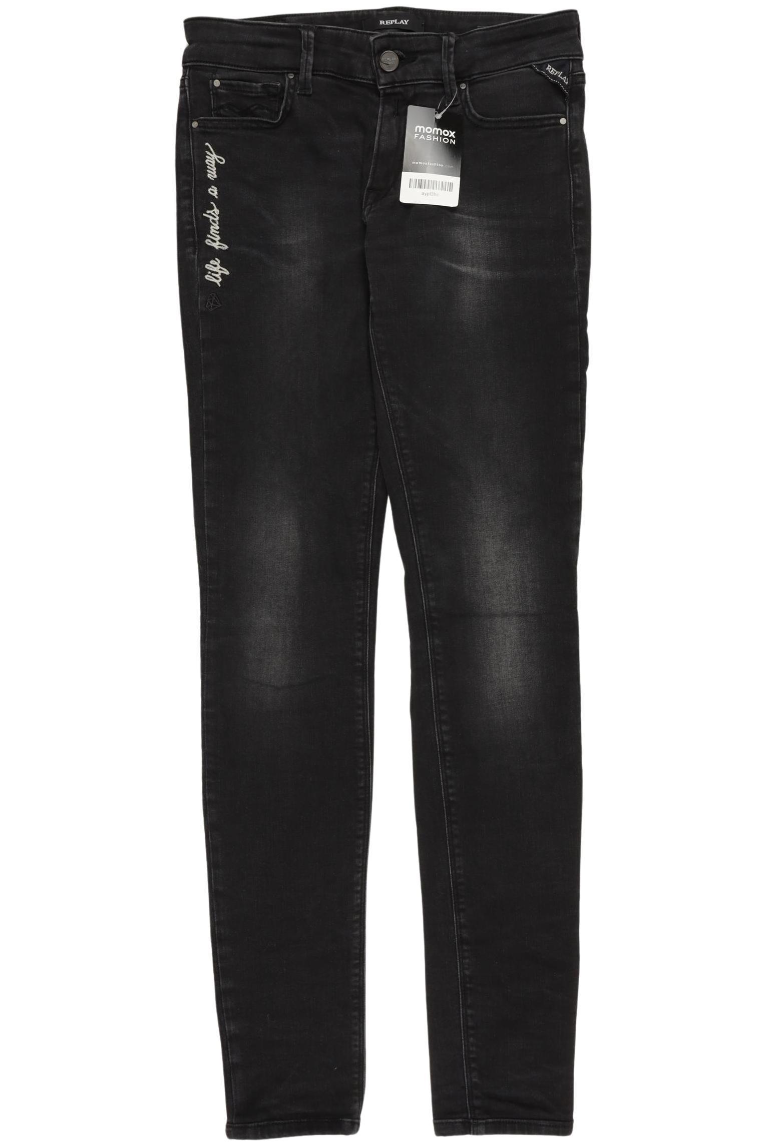 

Replay Damen Jeans, schwarz, Gr. 26