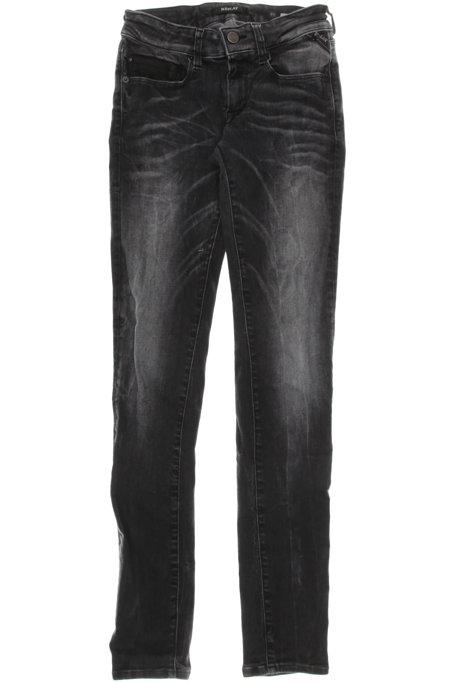 

Replay Damen Jeans, schwarz, Gr. 24