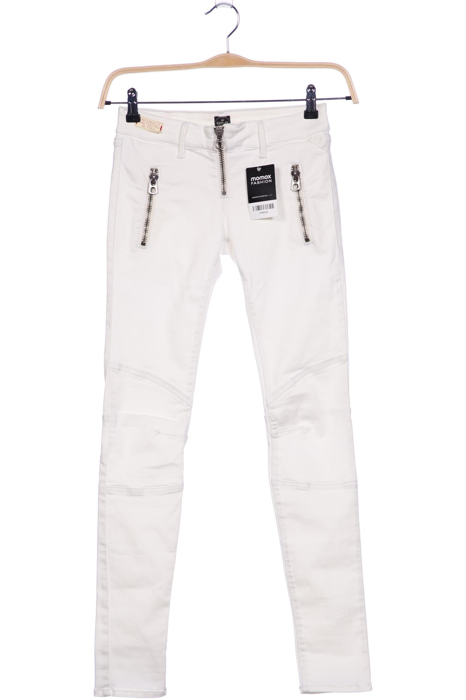 

Replay Damen Jeans, cremeweiß, Gr. 27
