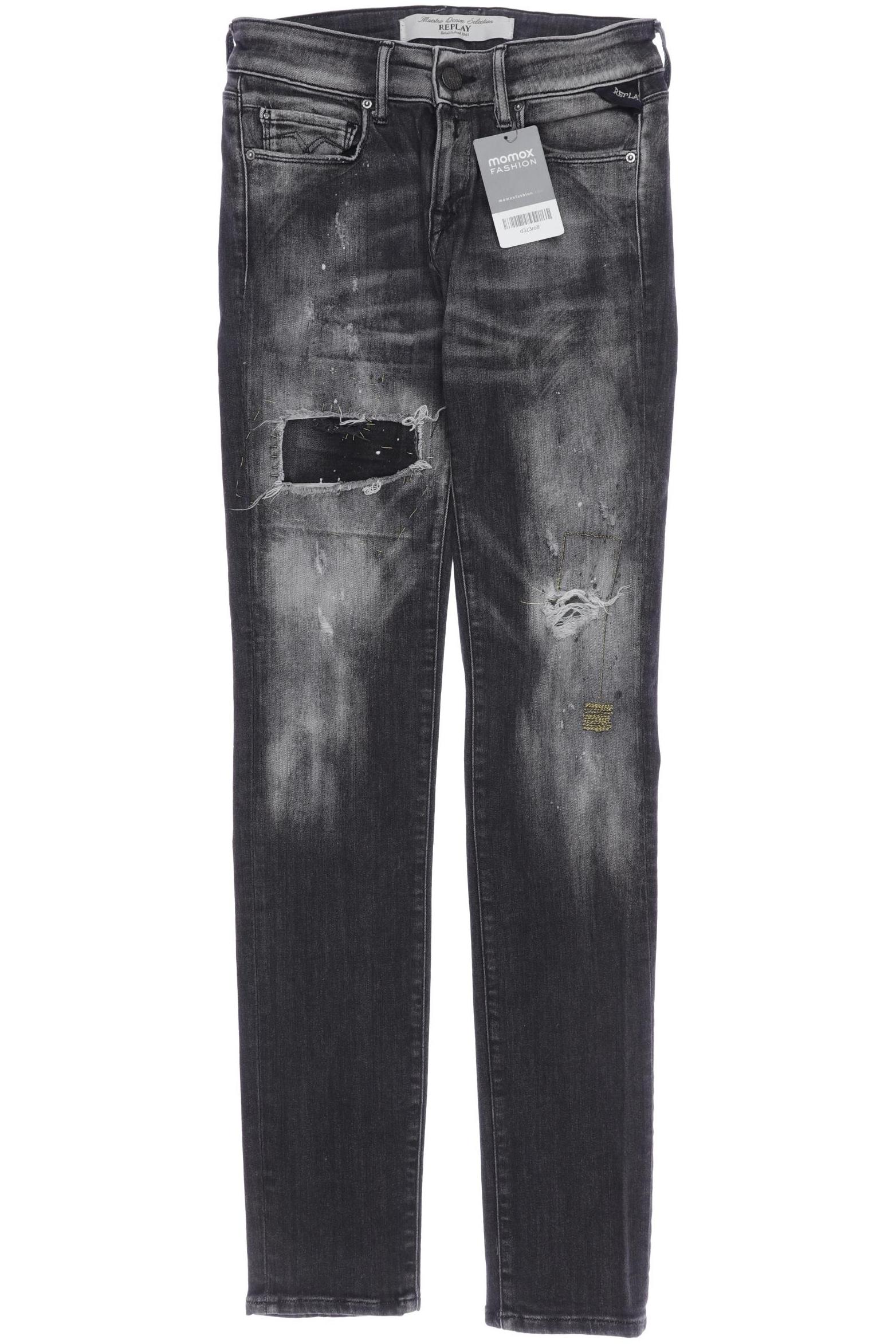 

Replay Damen Jeans, grau, Gr. 25
