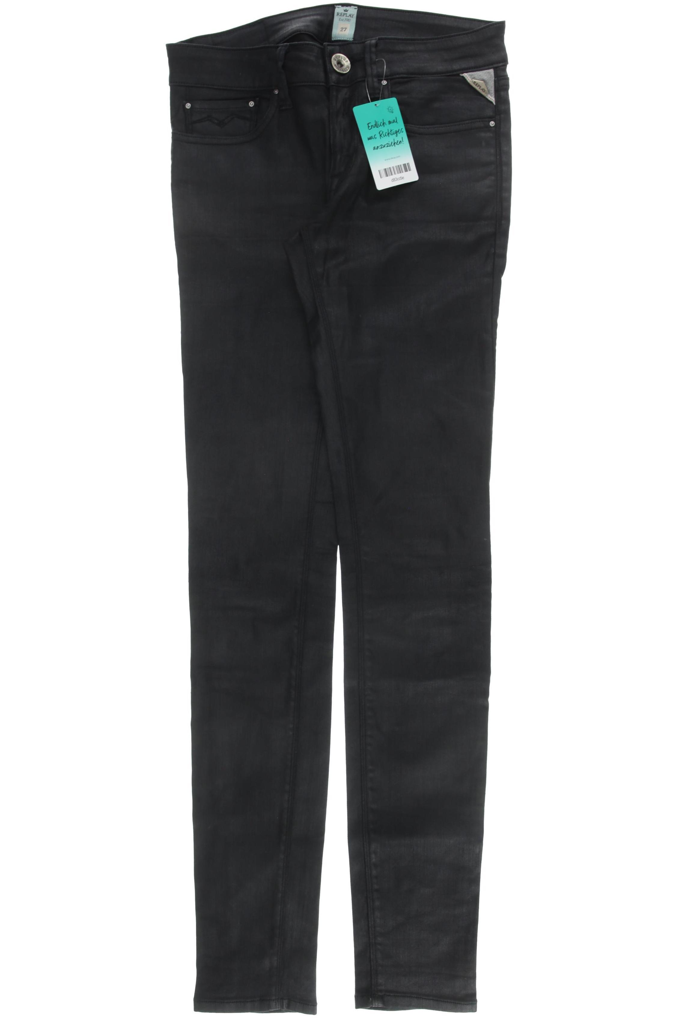 

Replay Damen Jeans, schwarz, Gr. 27