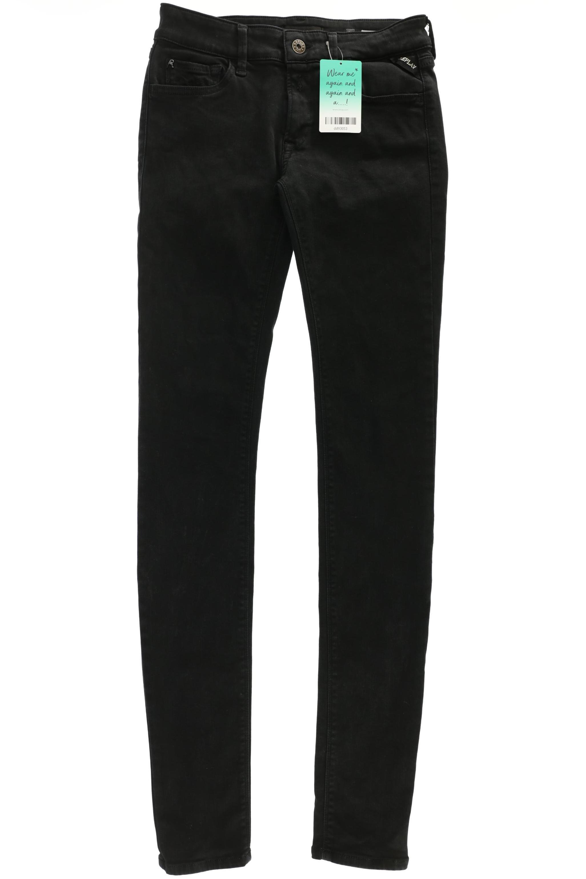 

Replay Damen Jeans, schwarz, Gr. 26