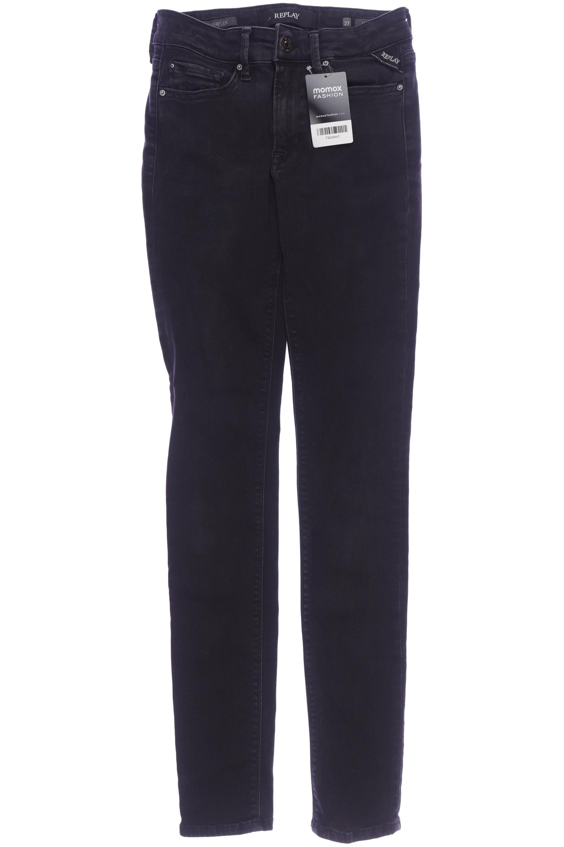 

Replay Damen Jeans, schwarz, Gr. 27
