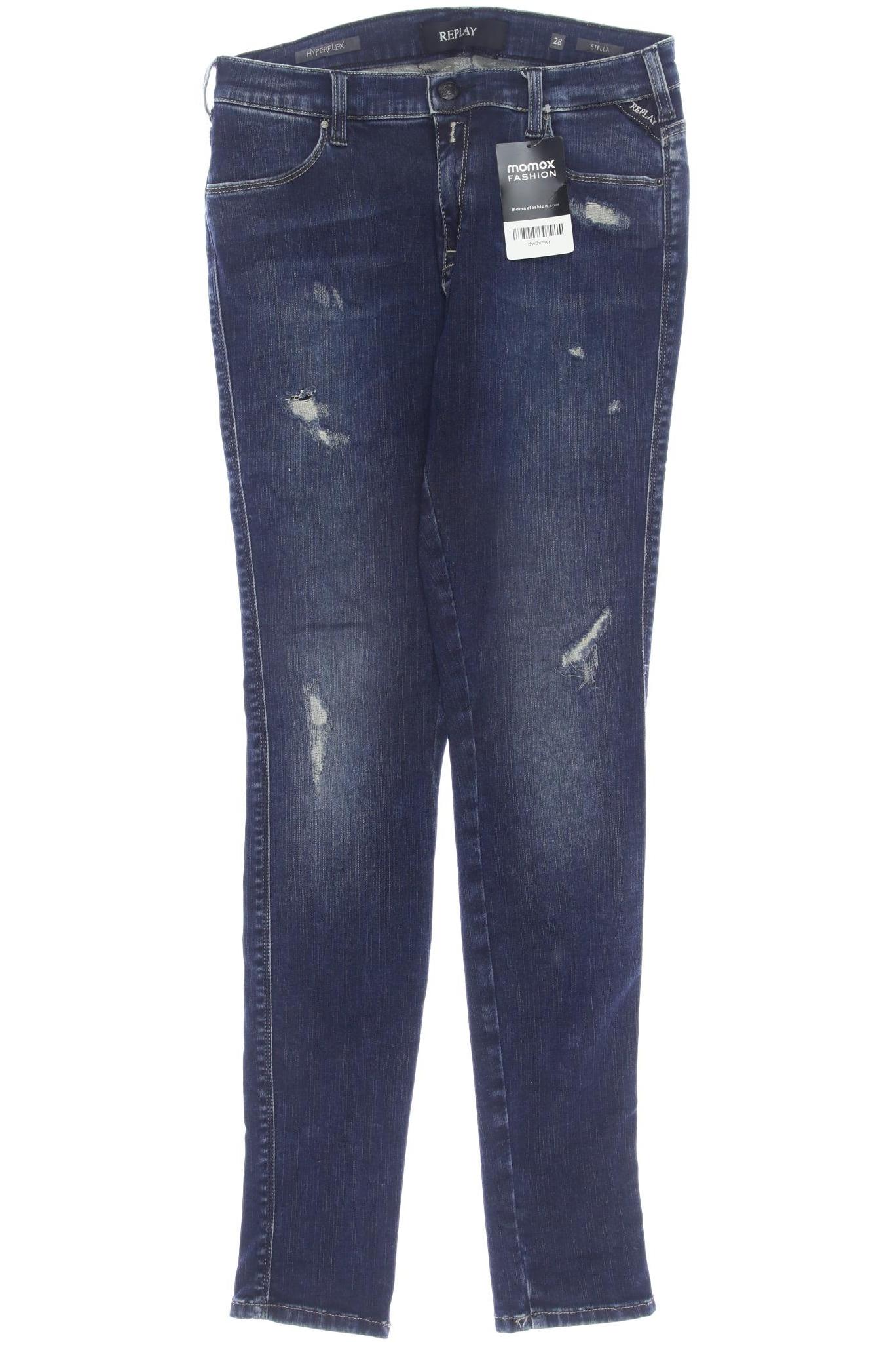 

Replay Damen Jeans, marineblau, Gr. 28
