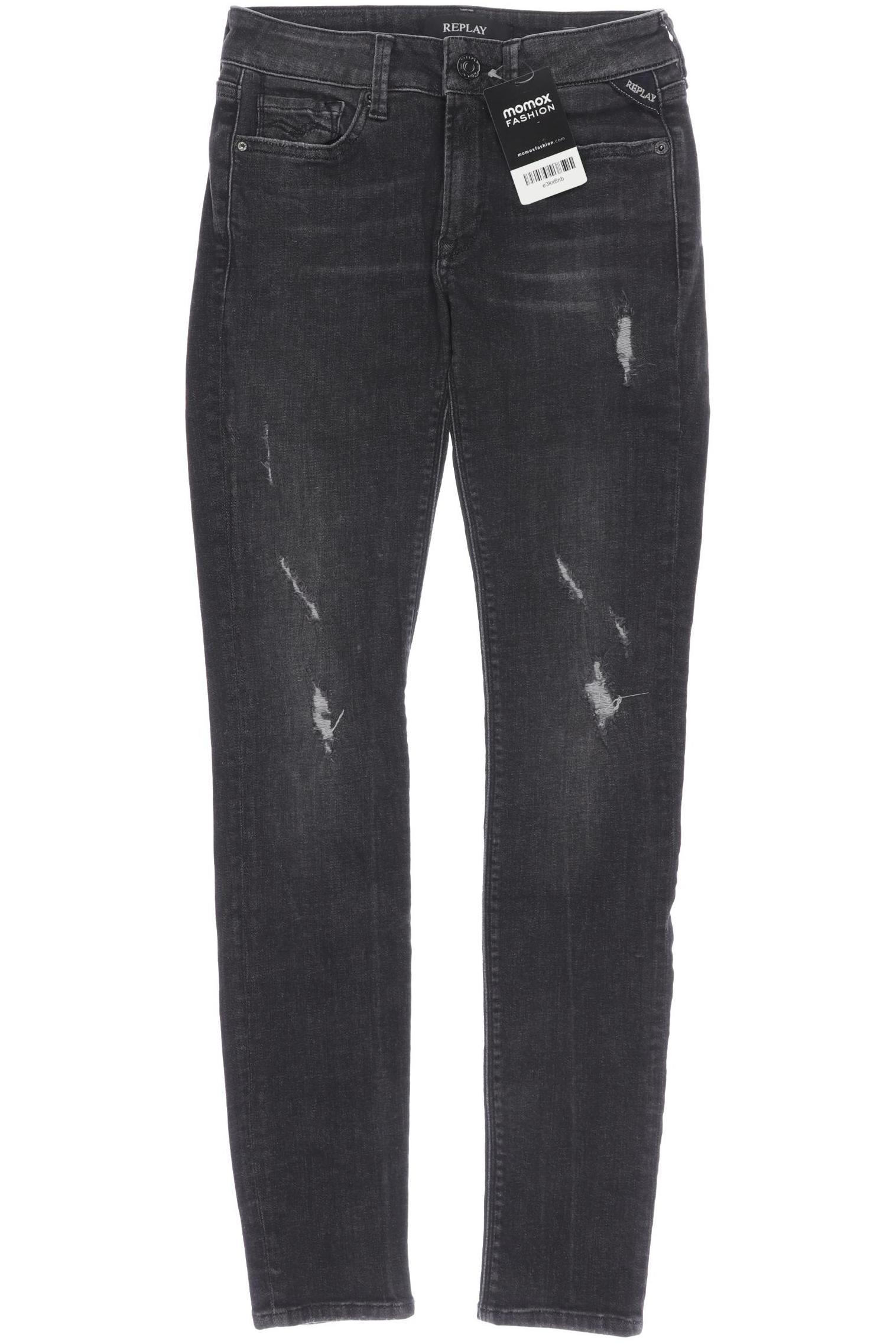 

Replay Damen Jeans, schwarz, Gr. 25