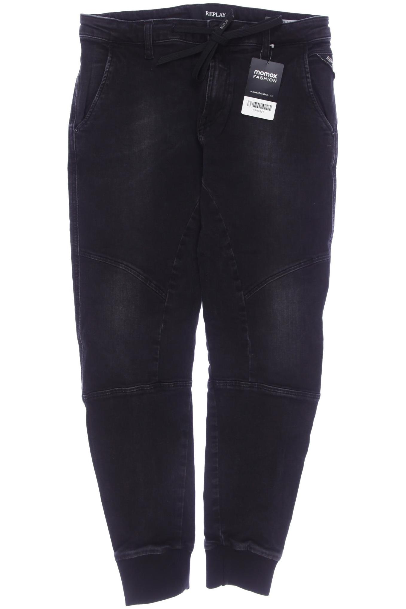 

Replay Damen Jeans, schwarz, Gr. 28