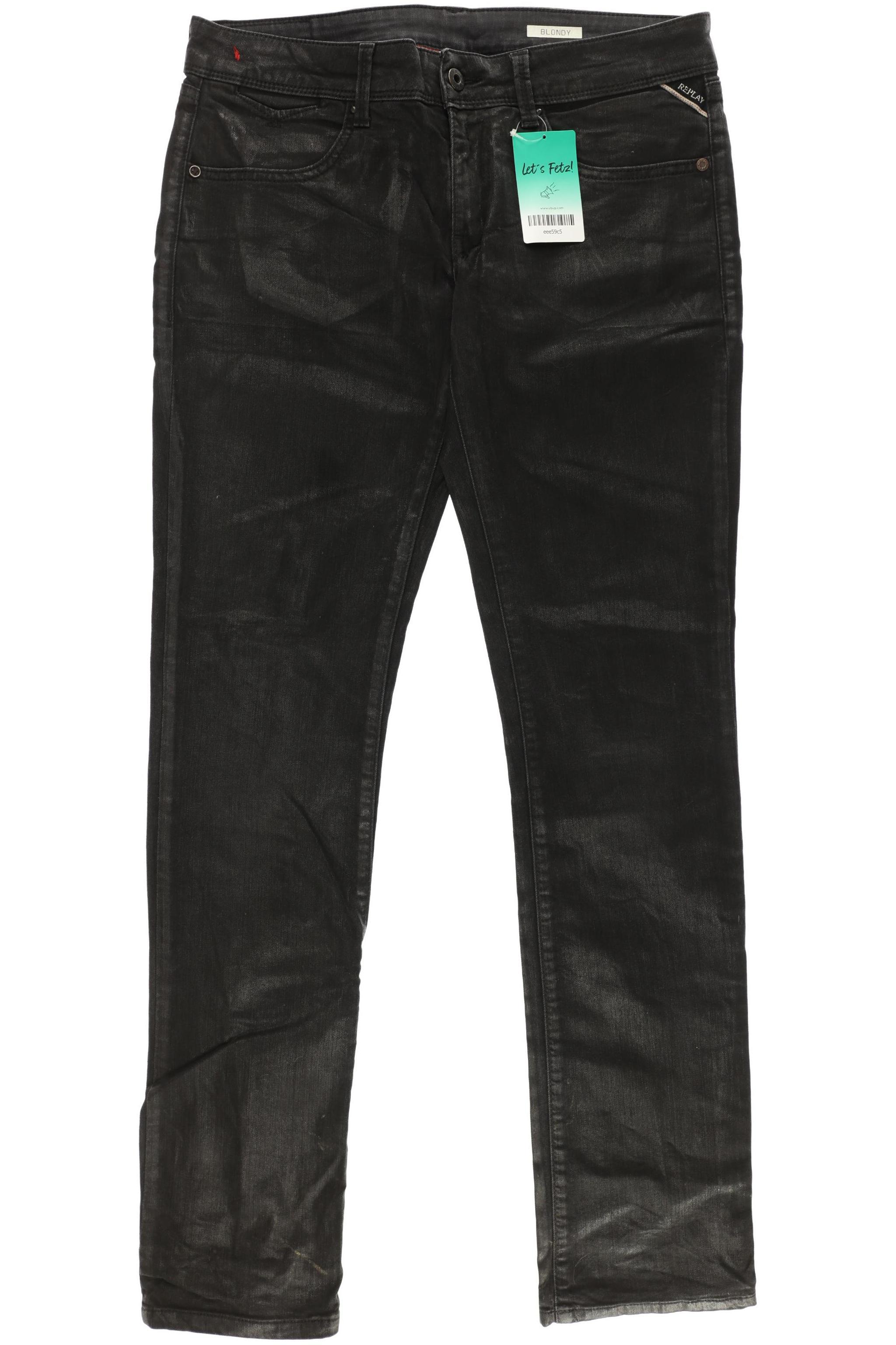 

Replay Damen Jeans, schwarz, Gr. 30