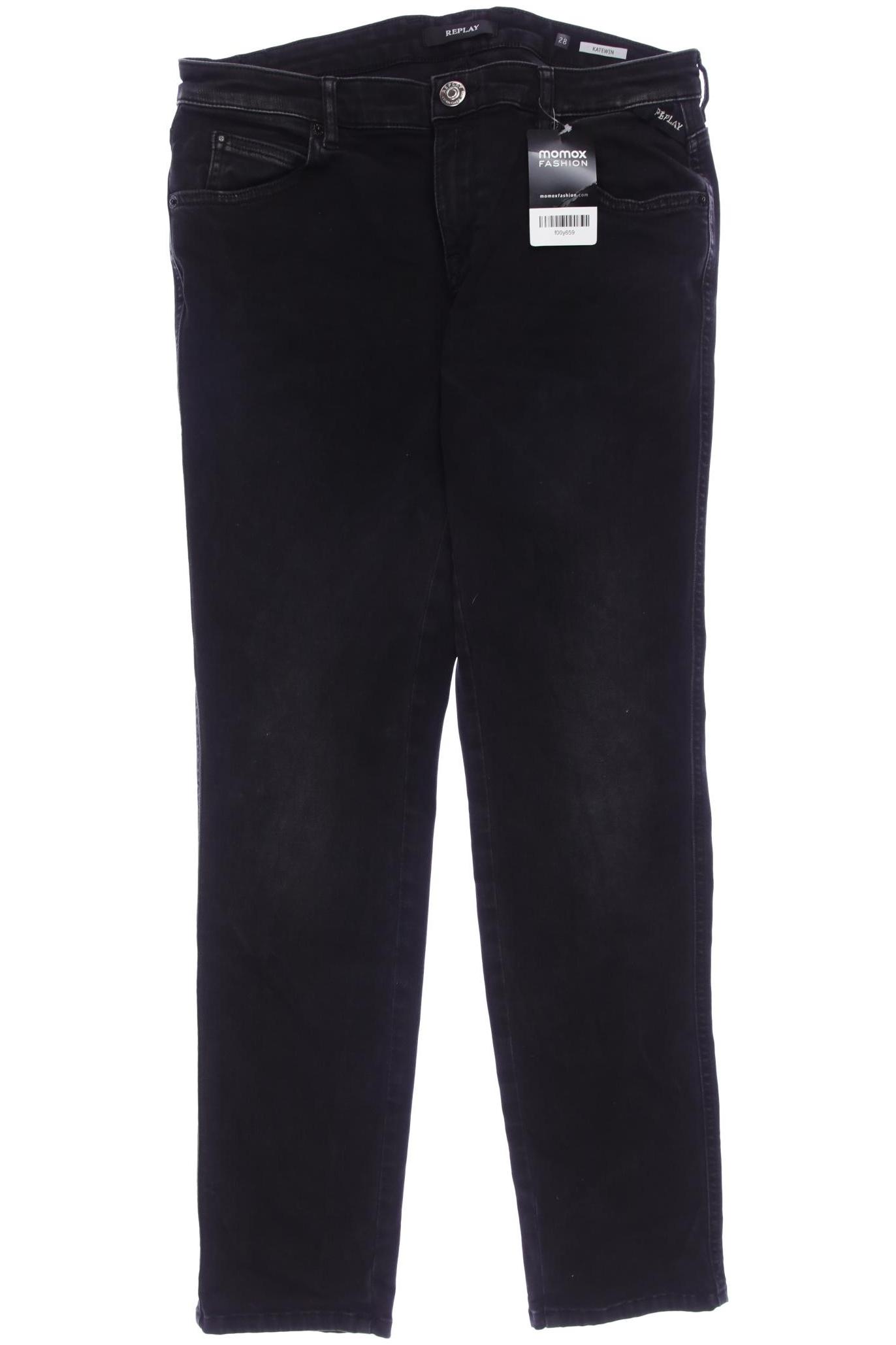 

Replay Damen Jeans, schwarz, Gr. 28