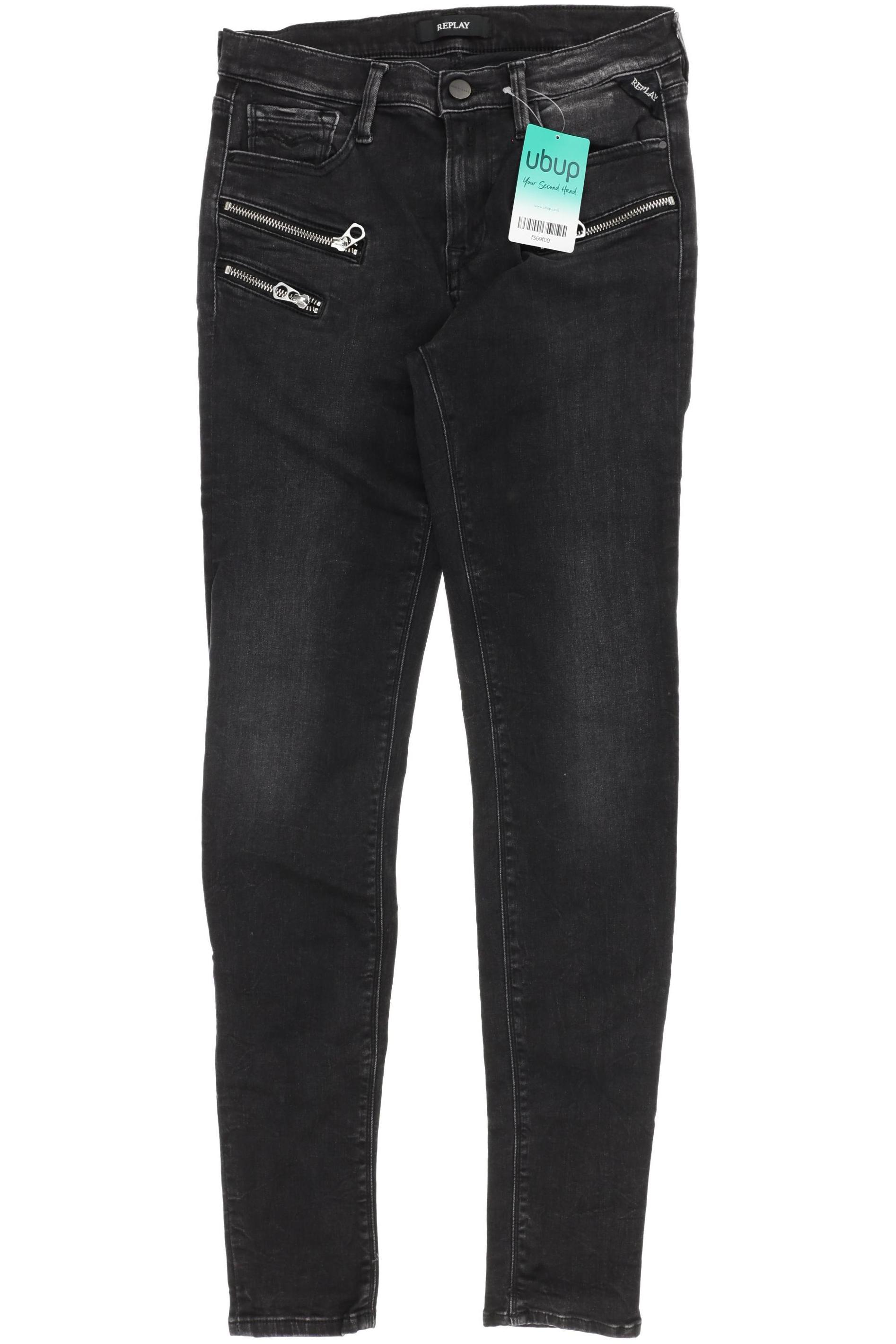 

Replay Damen Jeans, schwarz, Gr. 27