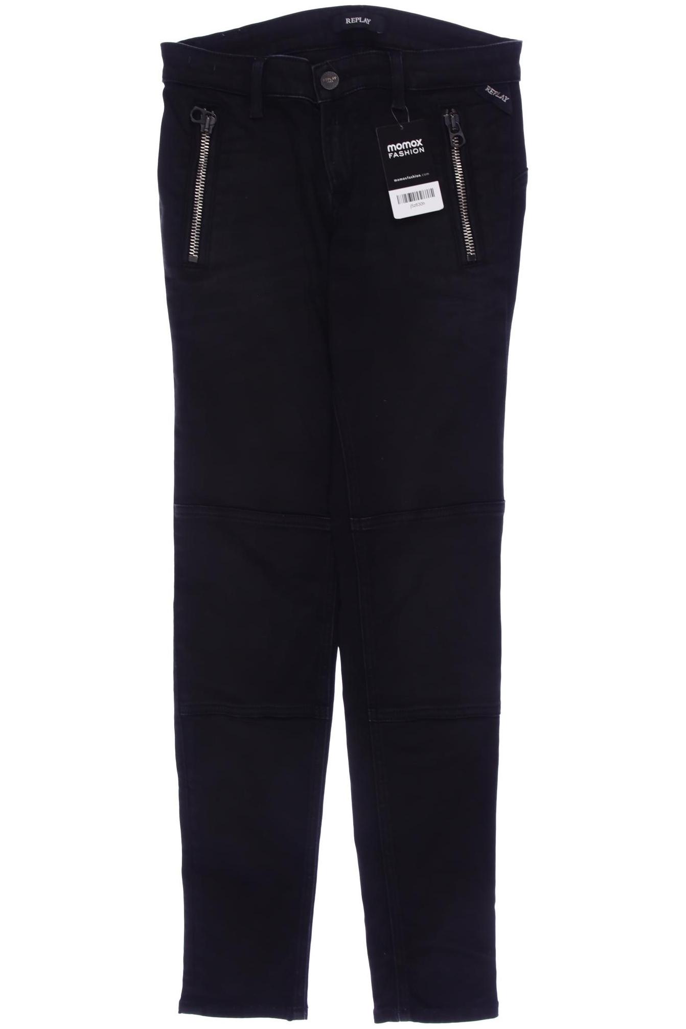 

Replay Damen Jeans, schwarz, Gr. 27