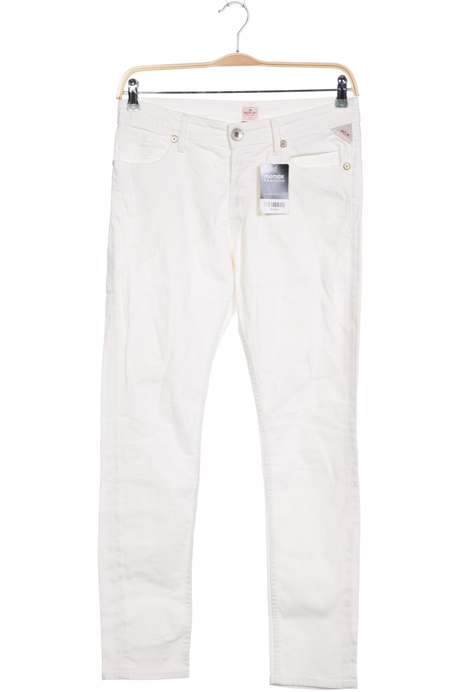 

Replay Damen Jeans, weiß