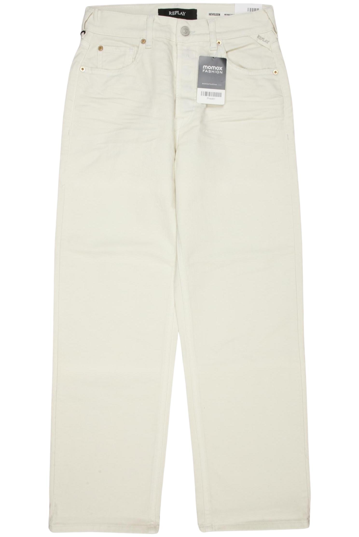 

Replay Damen Jeans, cremeweiß, Gr. 25