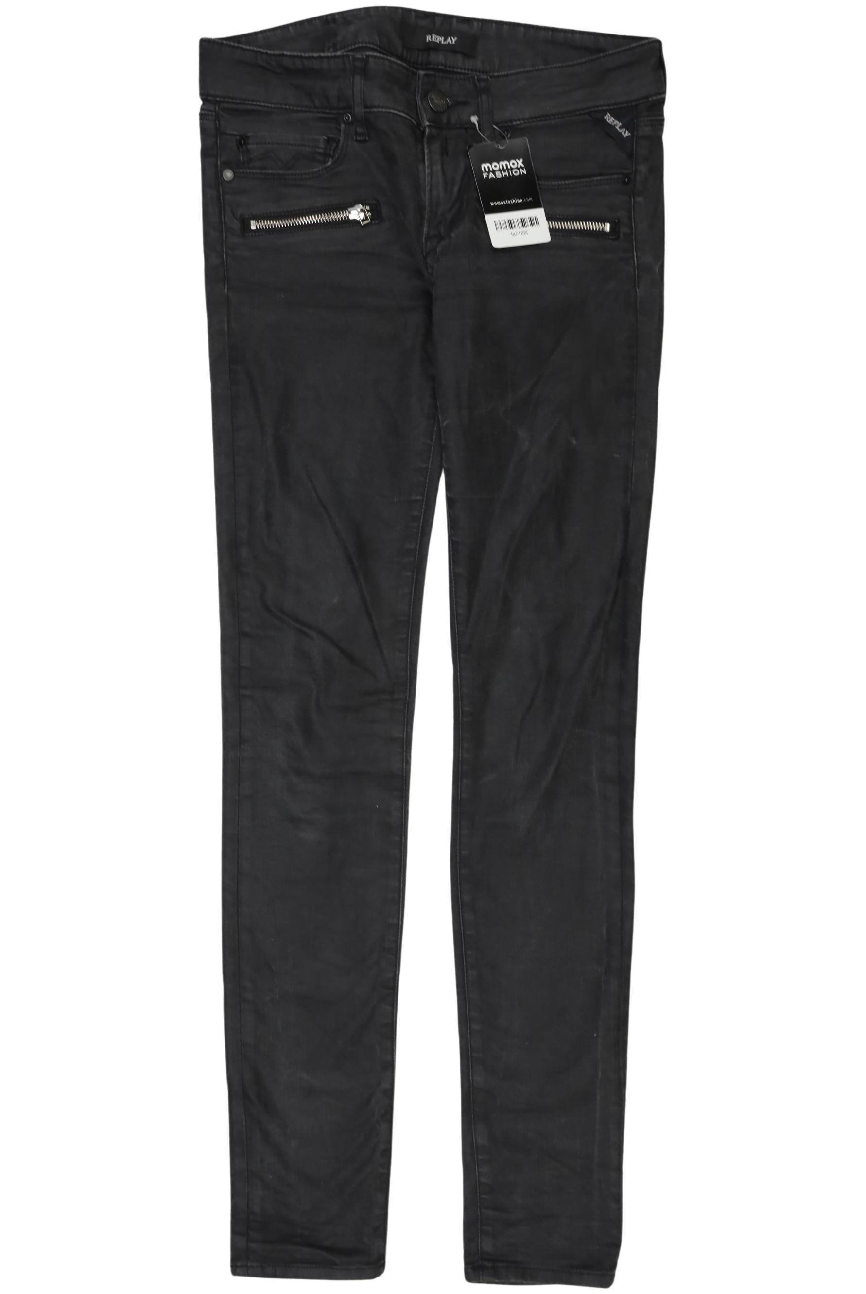 

Replay Damen Jeans, schwarz, Gr. 25
