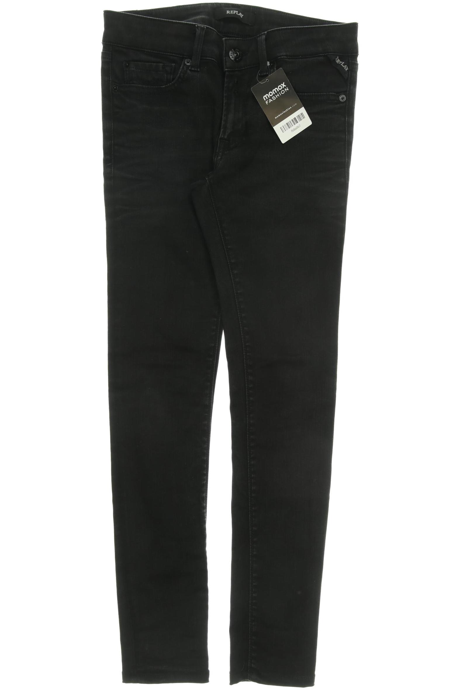 

Replay Damen Jeans, schwarz, Gr. 27