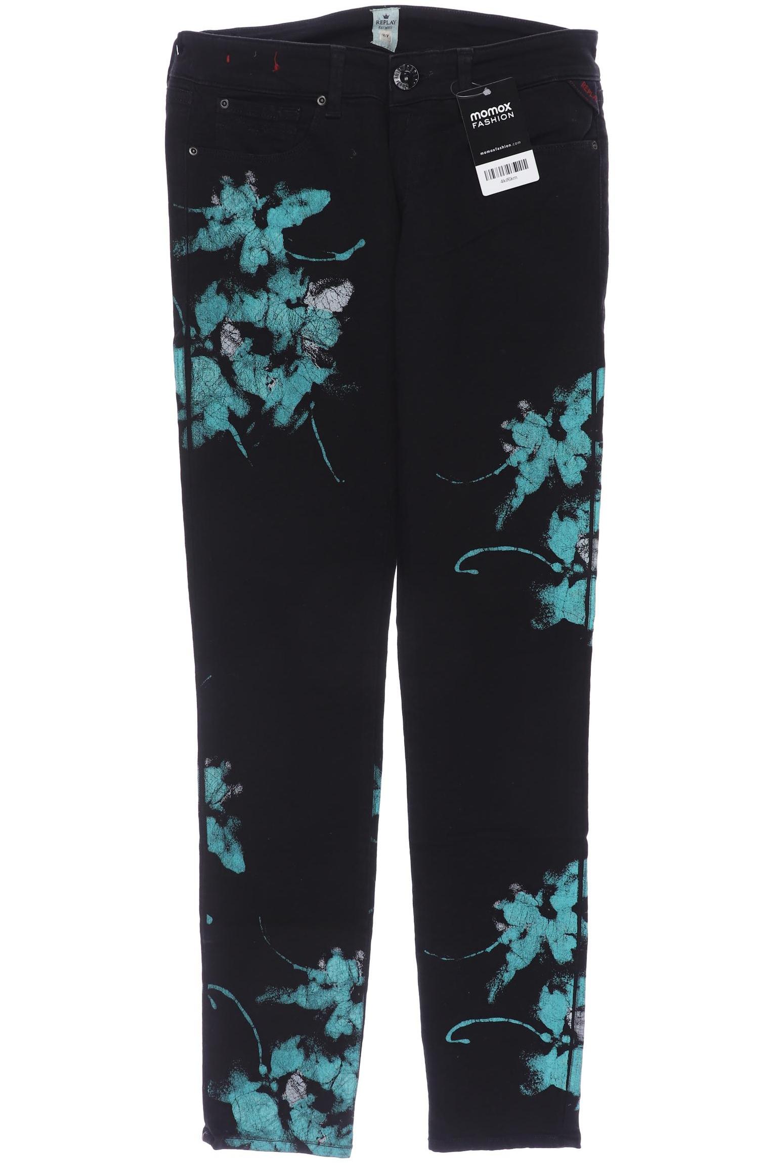 

Replay Damen Jeans, schwarz, Gr. 27