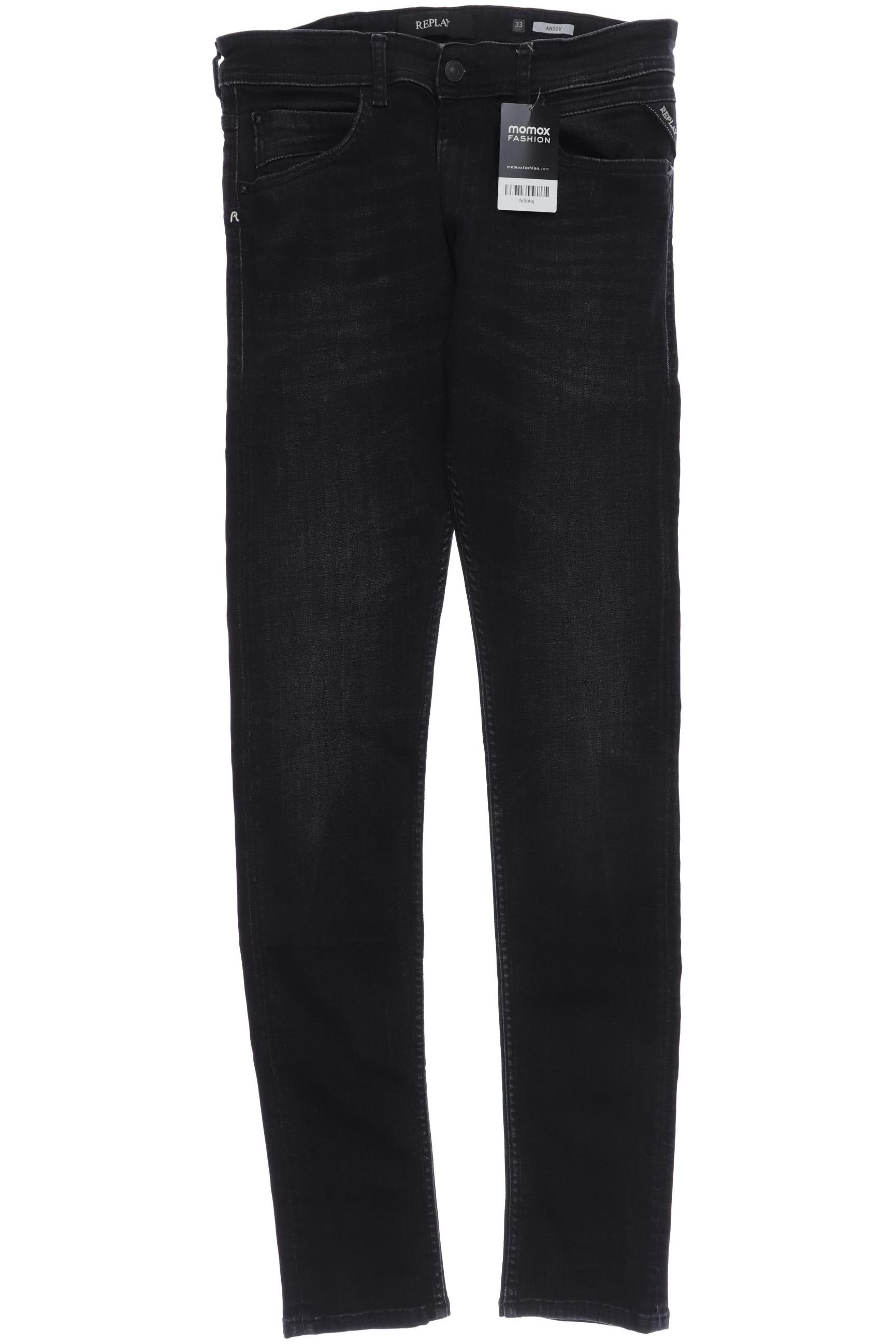 

Replay Damen Jeans, schwarz, Gr. 33