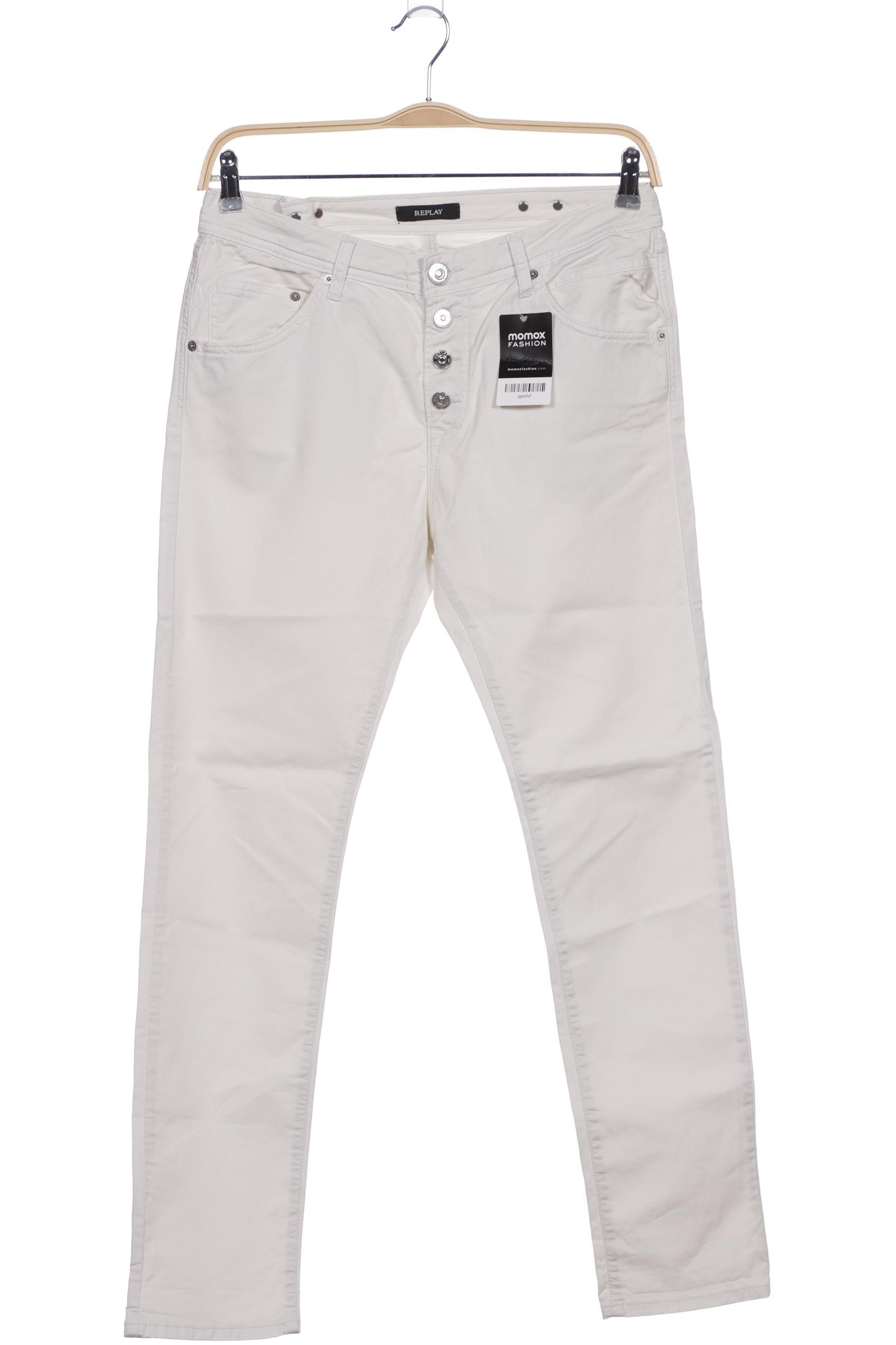 

Replay Damen Jeans, cremeweiß, Gr. 29