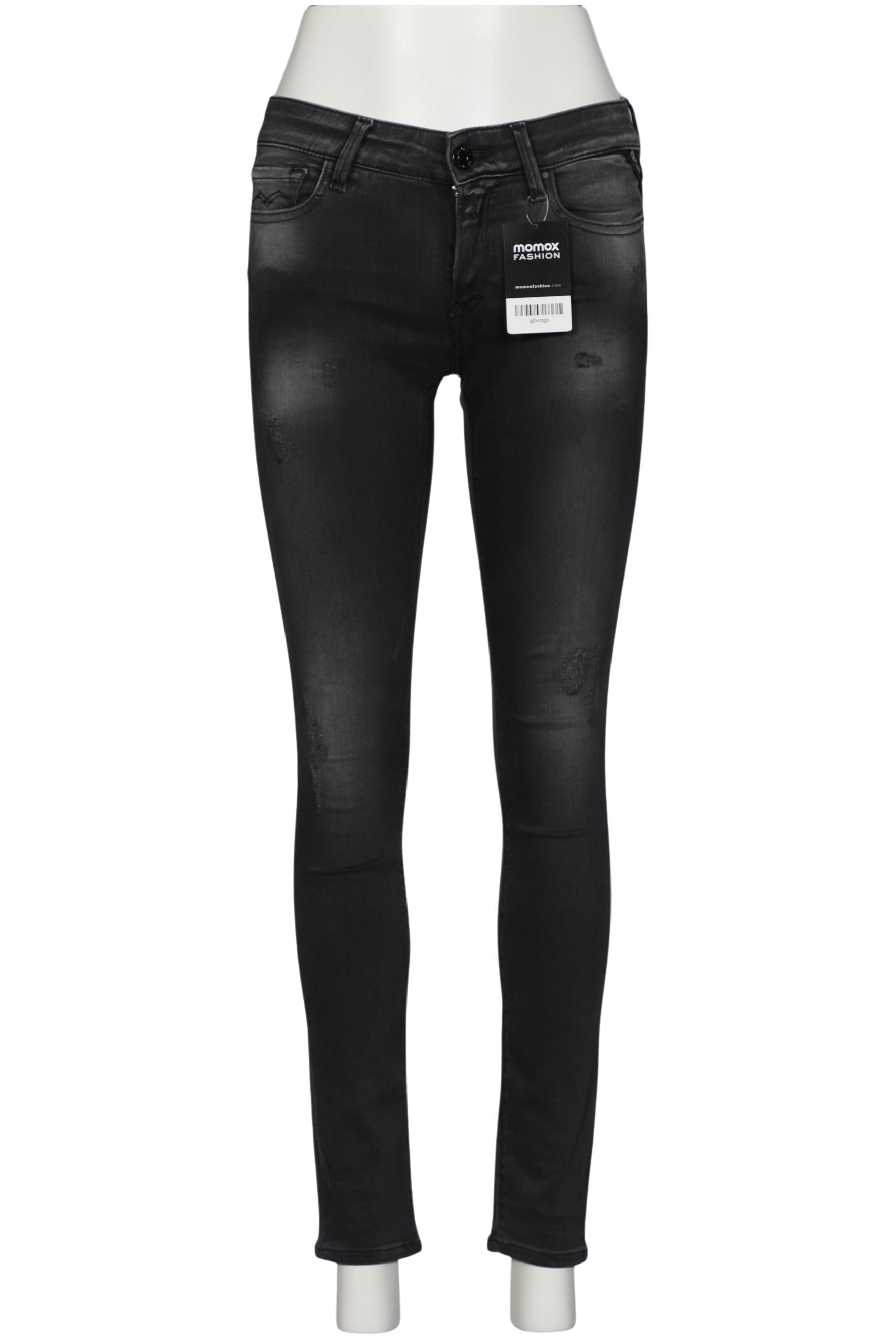 

Replay Damen Jeans, schwarz, Gr. 25