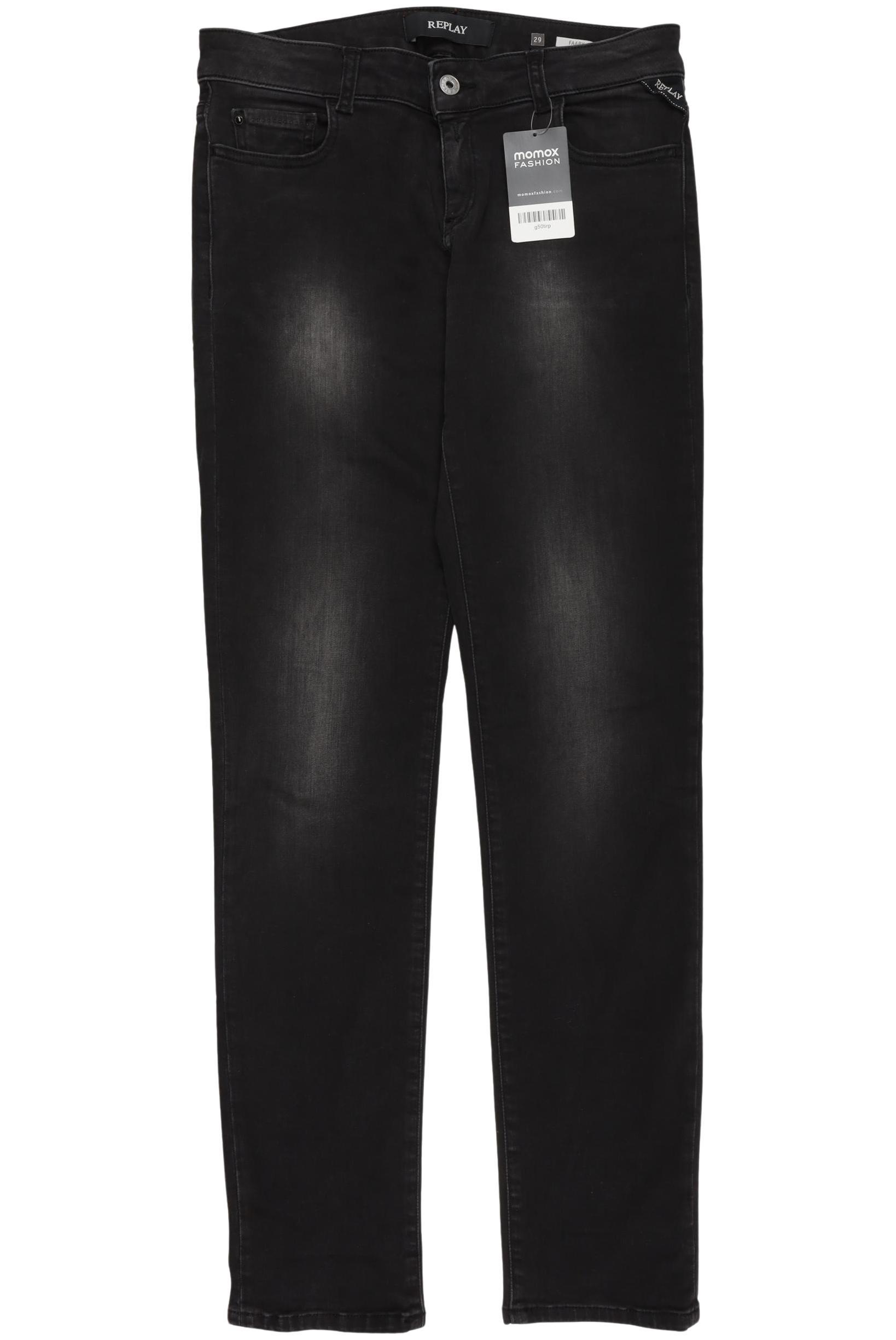 

Replay Damen Jeans, schwarz, Gr. 28
