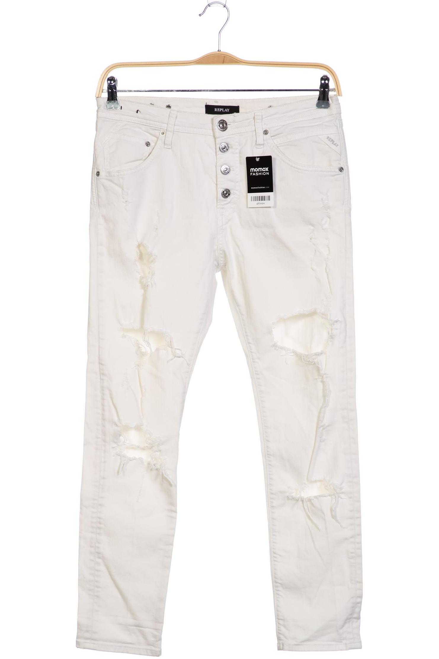 

Replay Damen Jeans, weiß