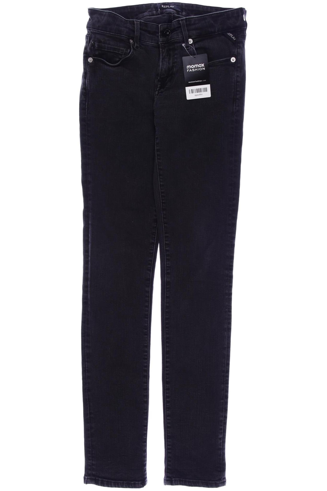 

Replay Damen Jeans, schwarz, Gr. 25