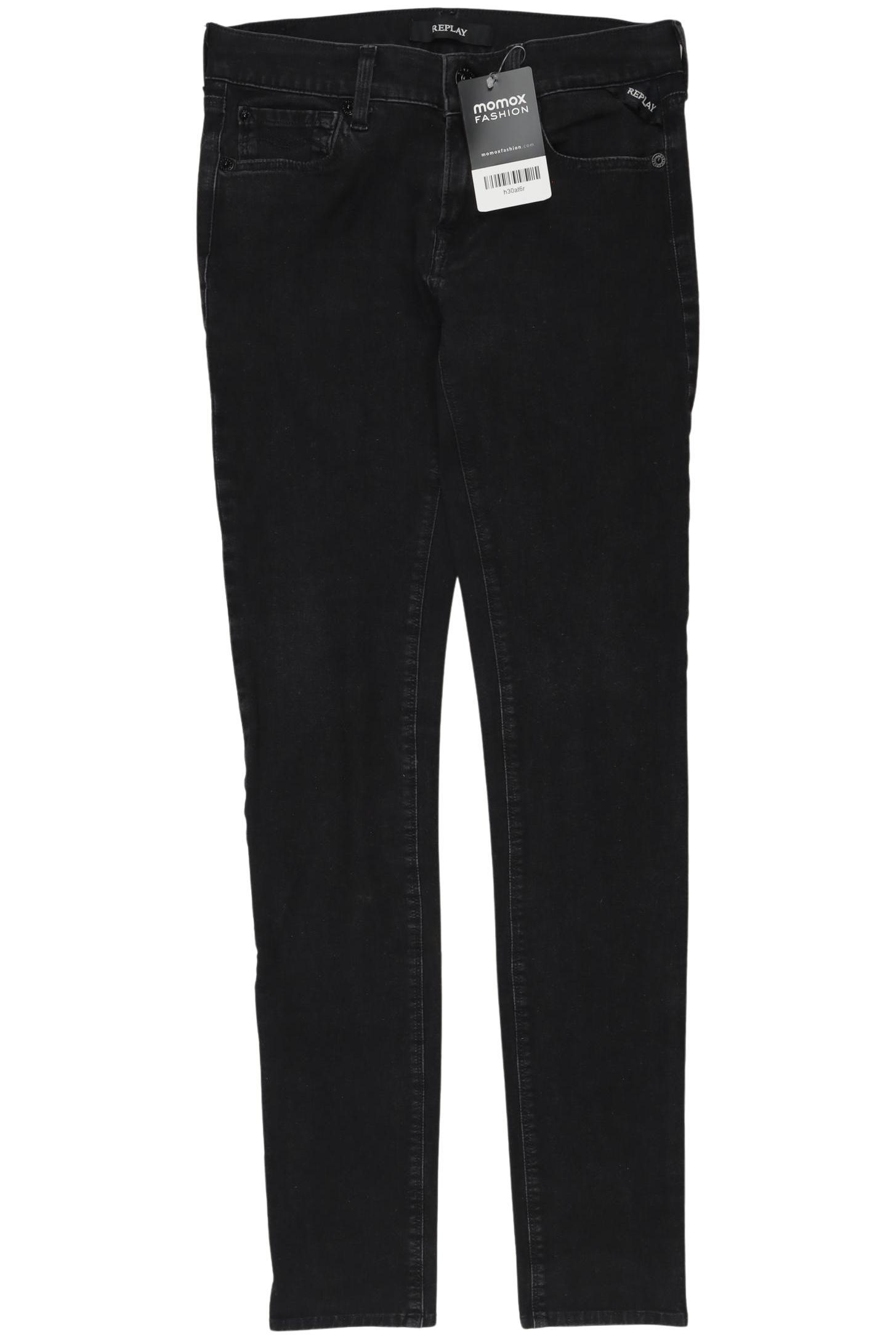 

Replay Damen Jeans, schwarz, Gr. 25