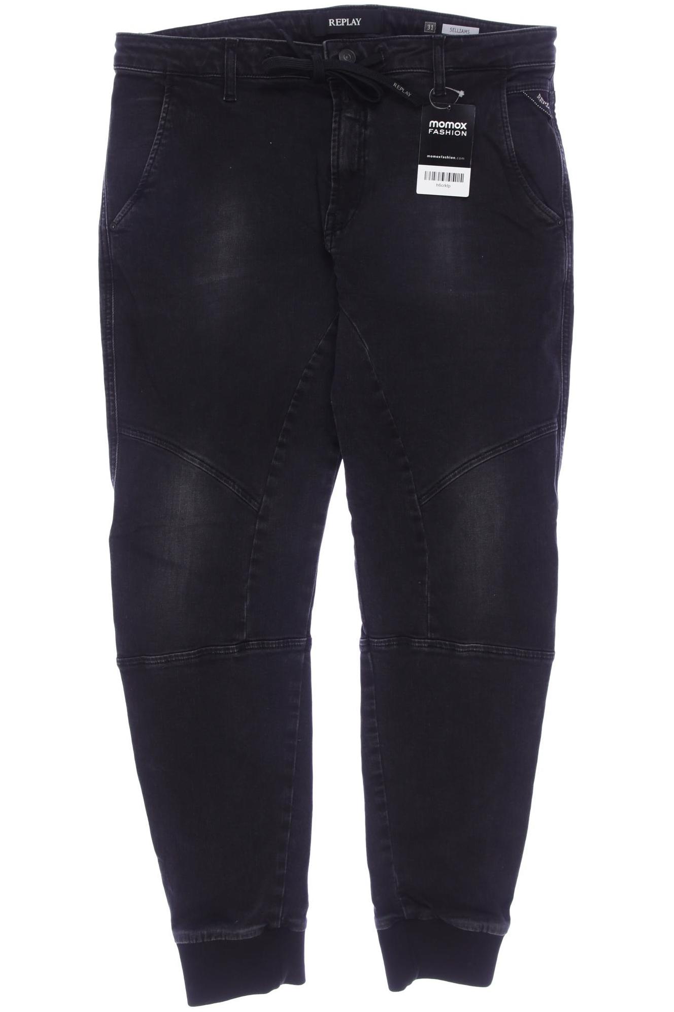 

Replay Damen Jeans, schwarz, Gr. 31