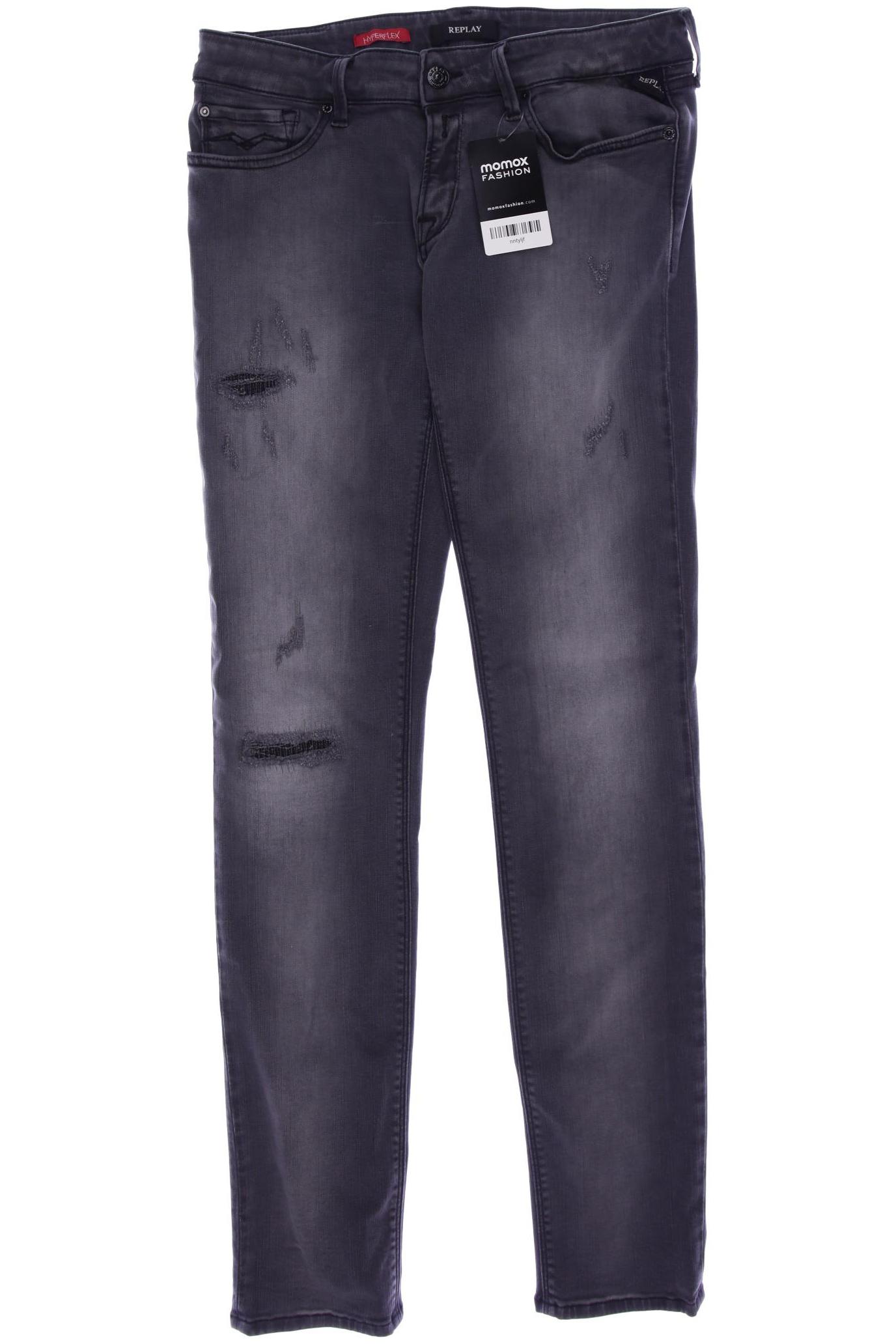 

Replay Damen Jeans, grau, Gr. 28