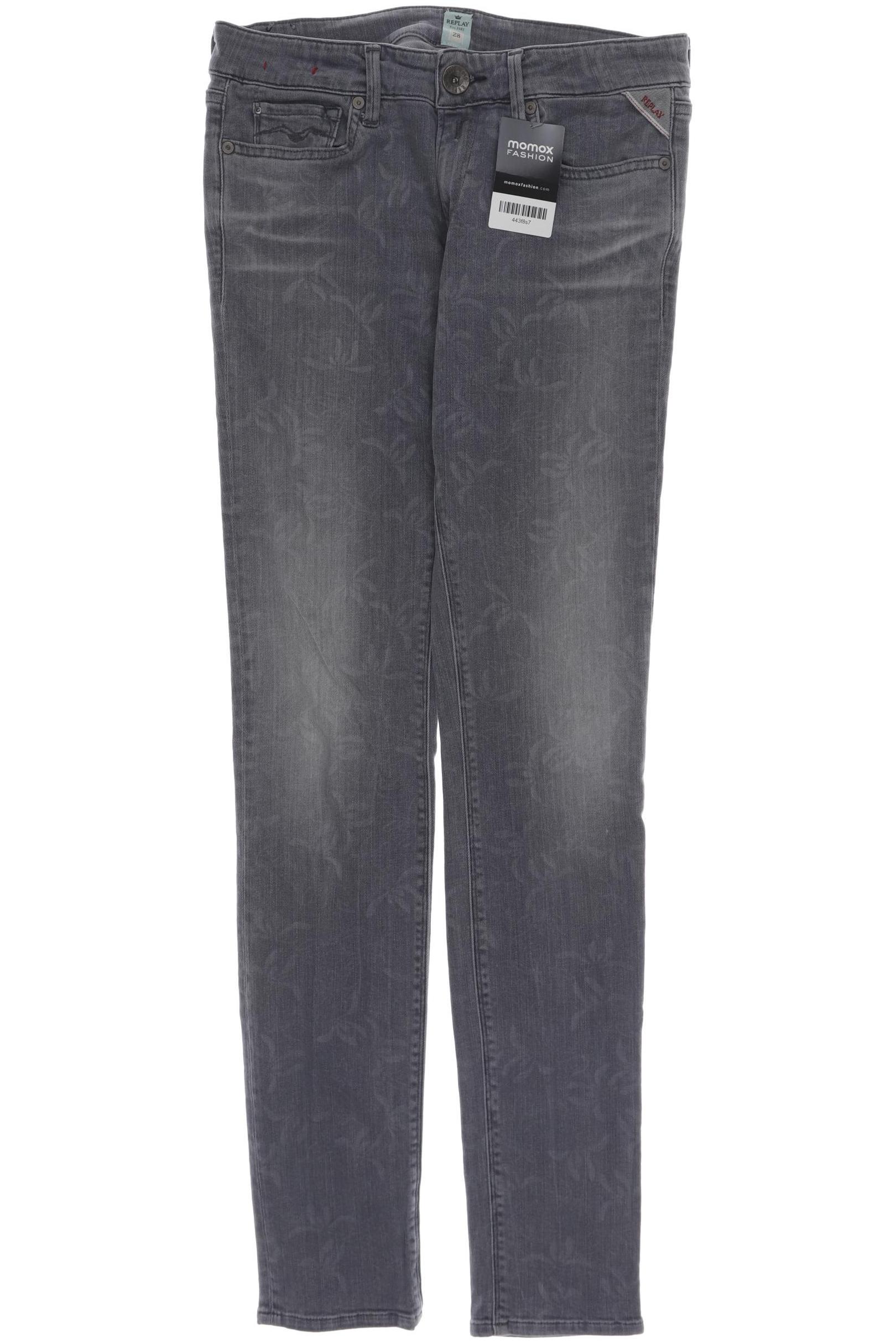 

Replay Damen Jeans, grau, Gr. 28